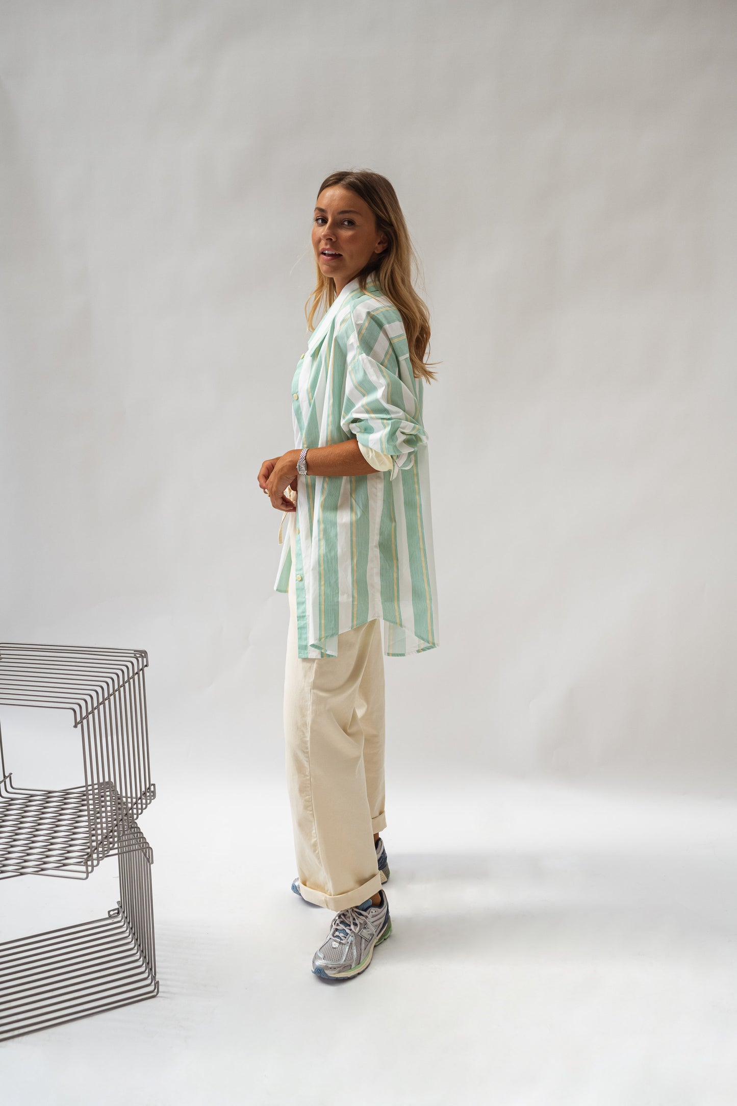 Green Striped Nais Shirt