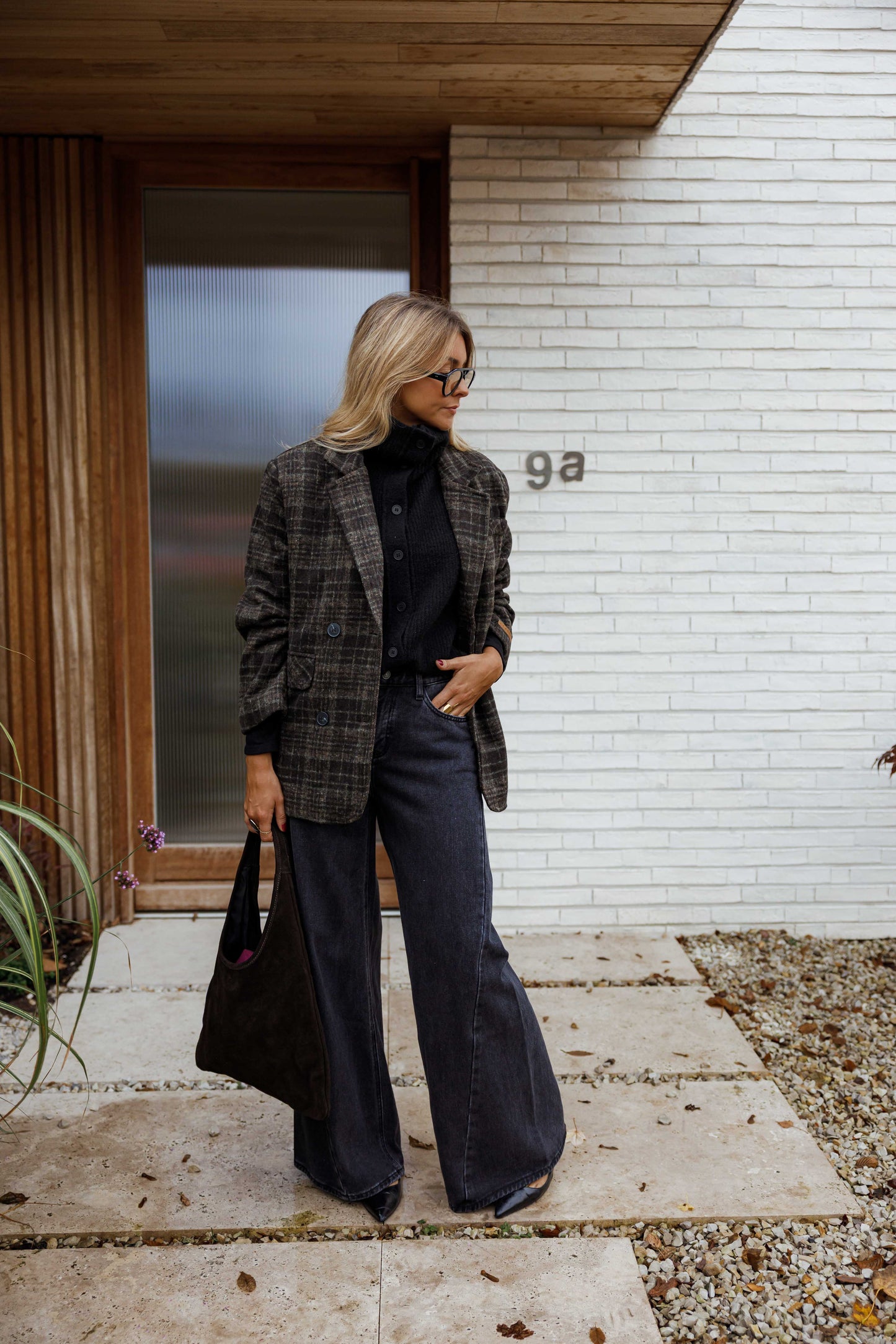 Grey Checkered Lyson Coat