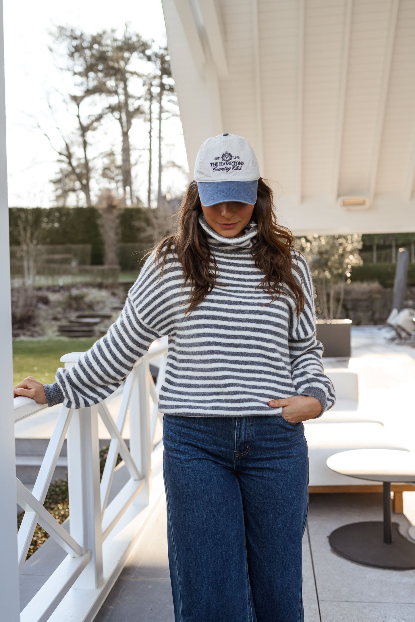 Grey and Ecru Penelope Sweater