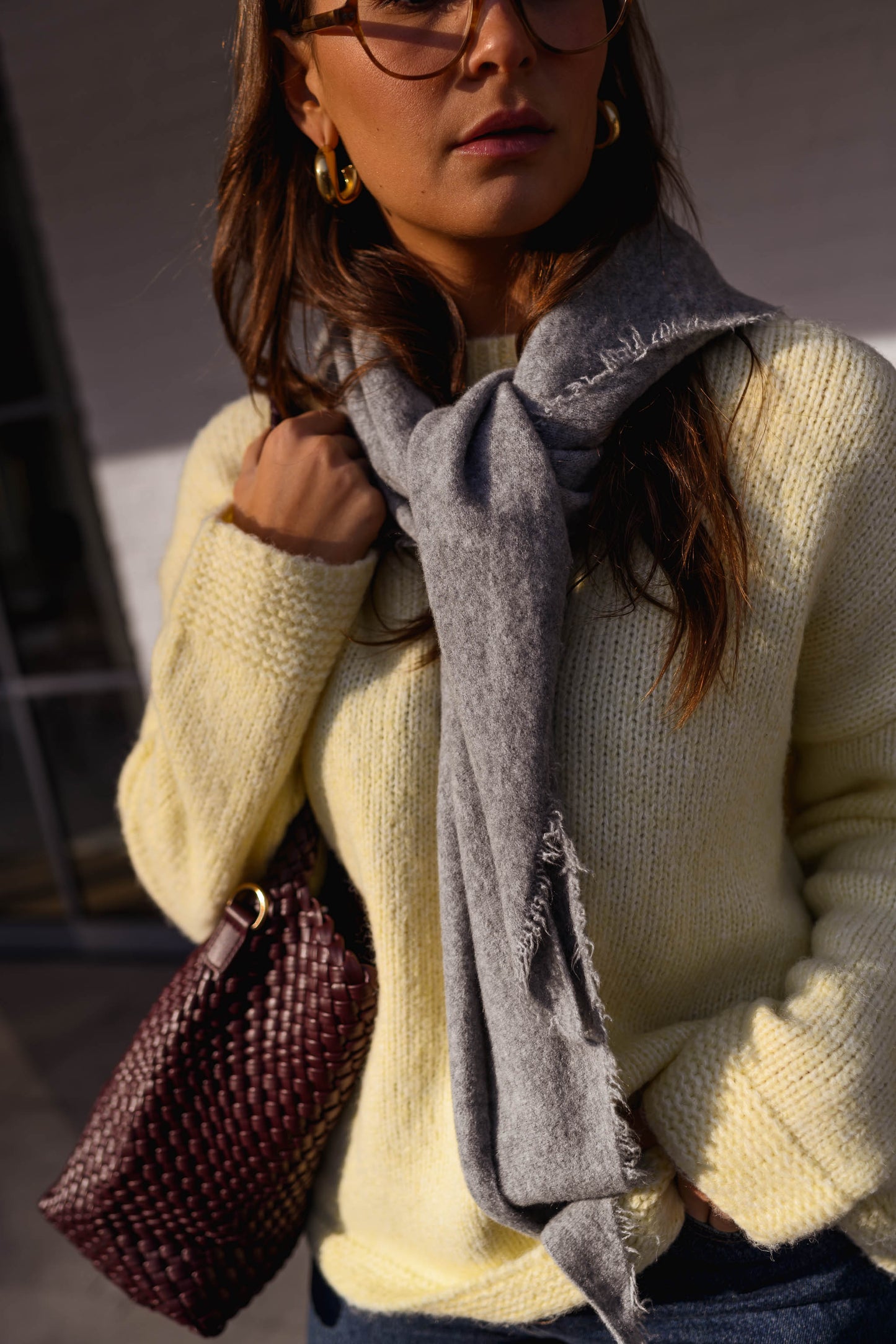 Grey Elvy Scarf