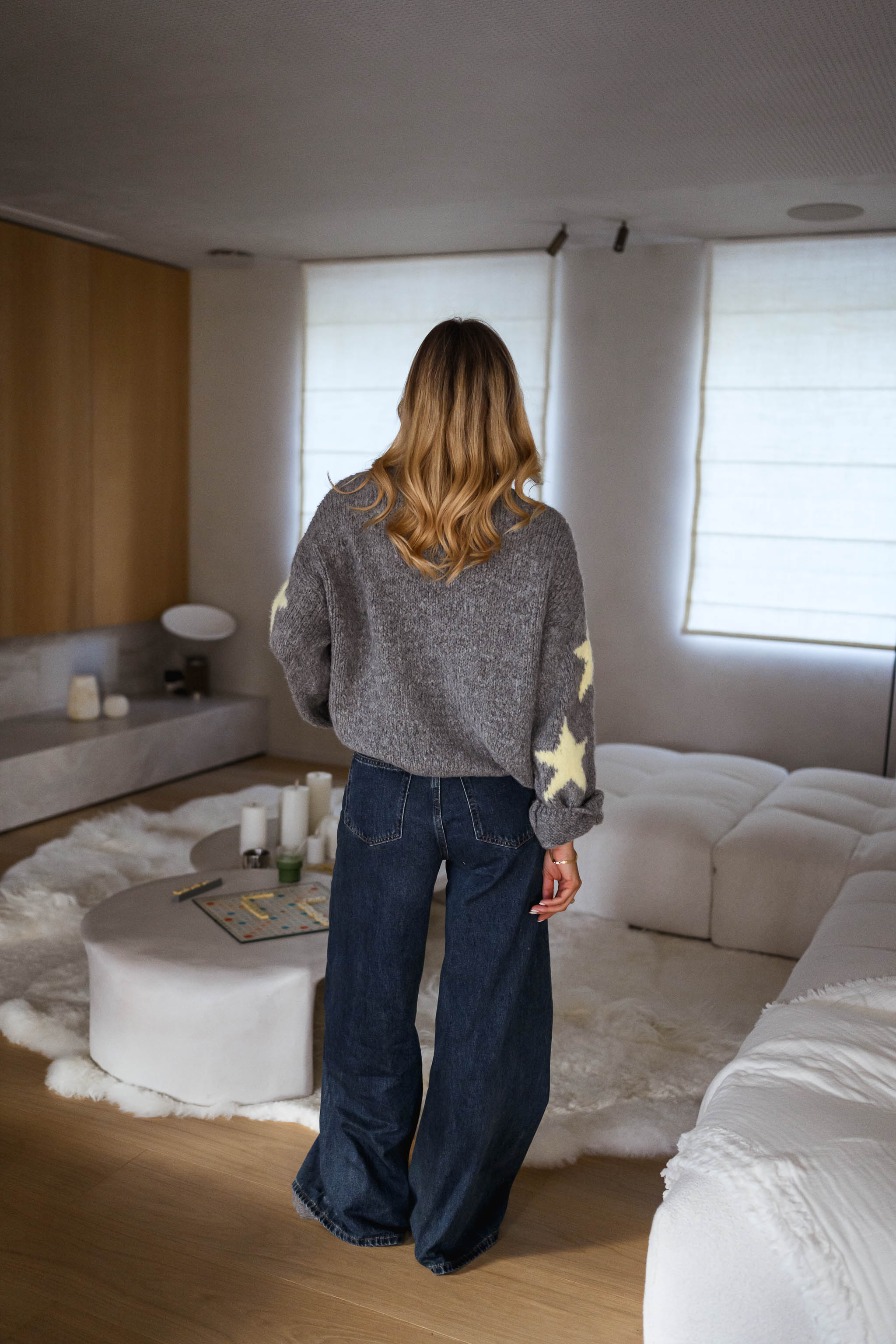 Grey Etoiles Sweater