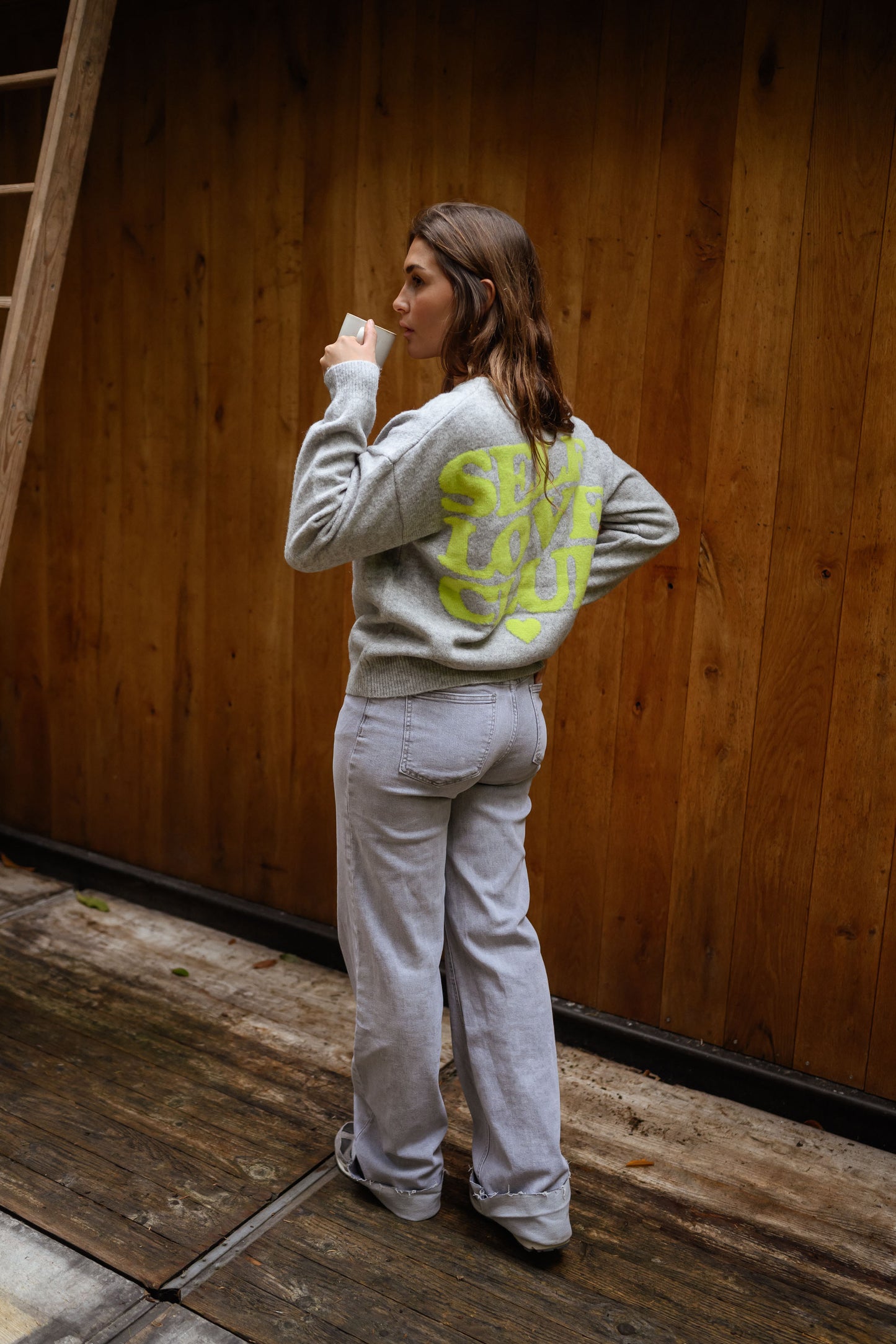 Grey Self Love Sweater