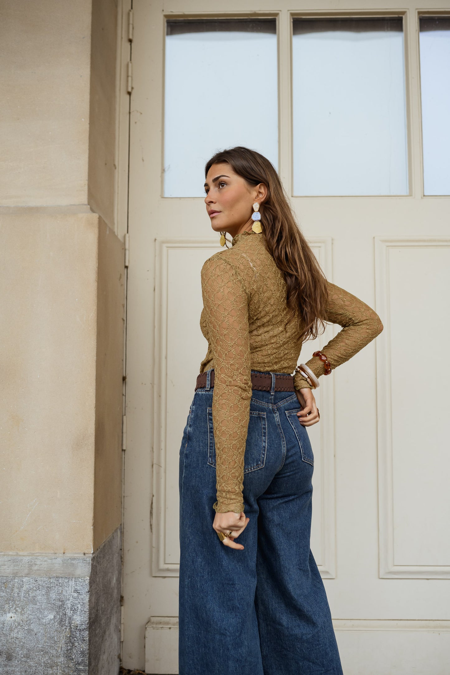 Khaki Francine Blouse