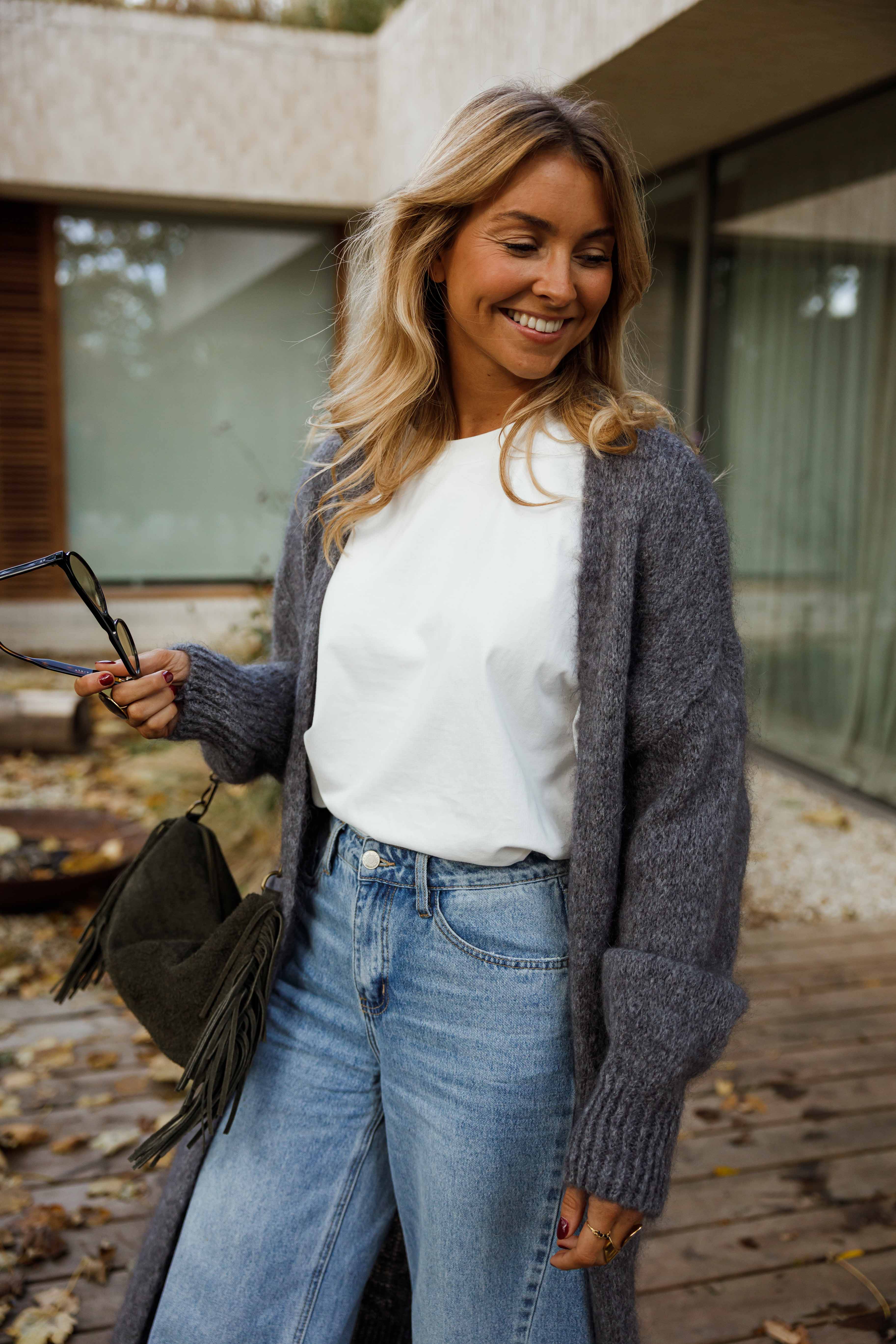 Khaki Fringed Kasia Bag