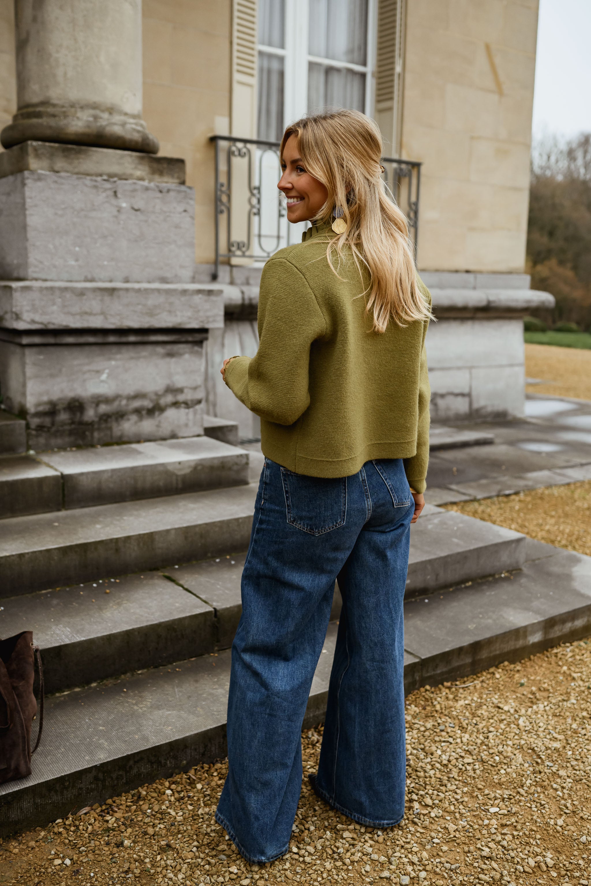 Khaki Jeanine Cardigan