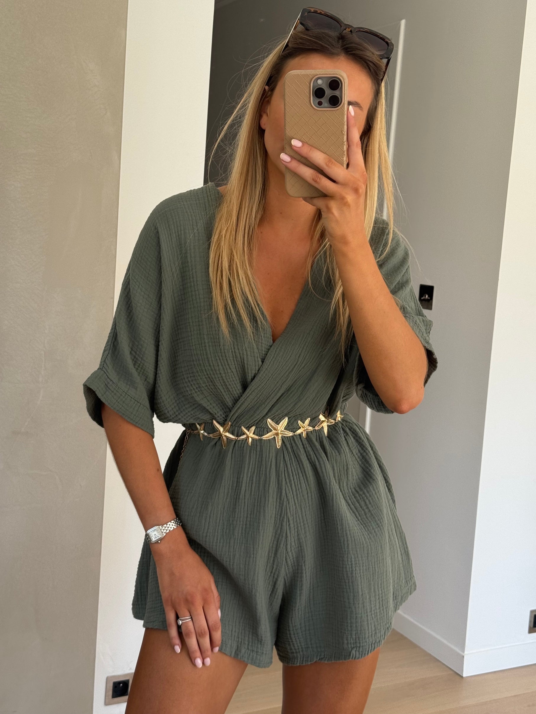 Khaki Noah Jumpsuit