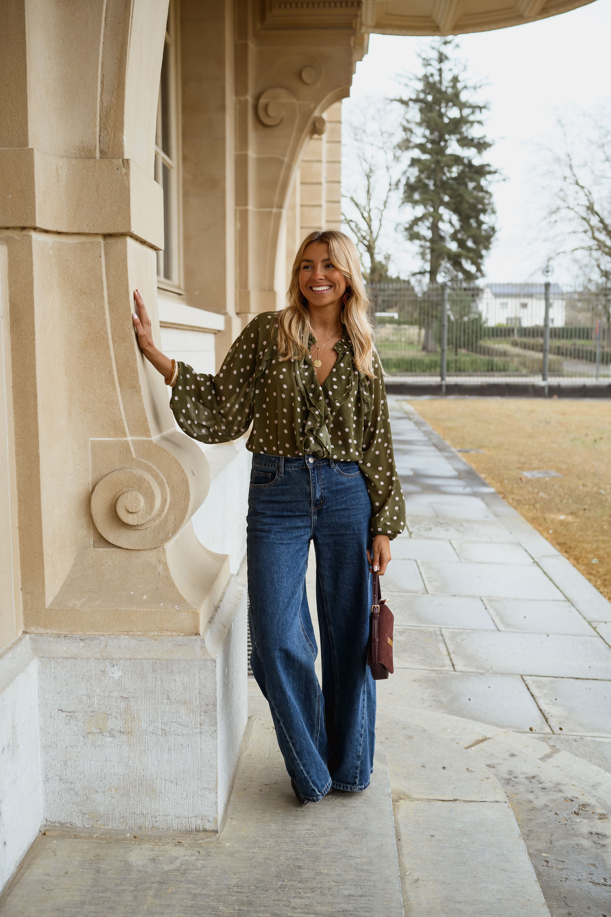 Khaki Alessia Blouse
