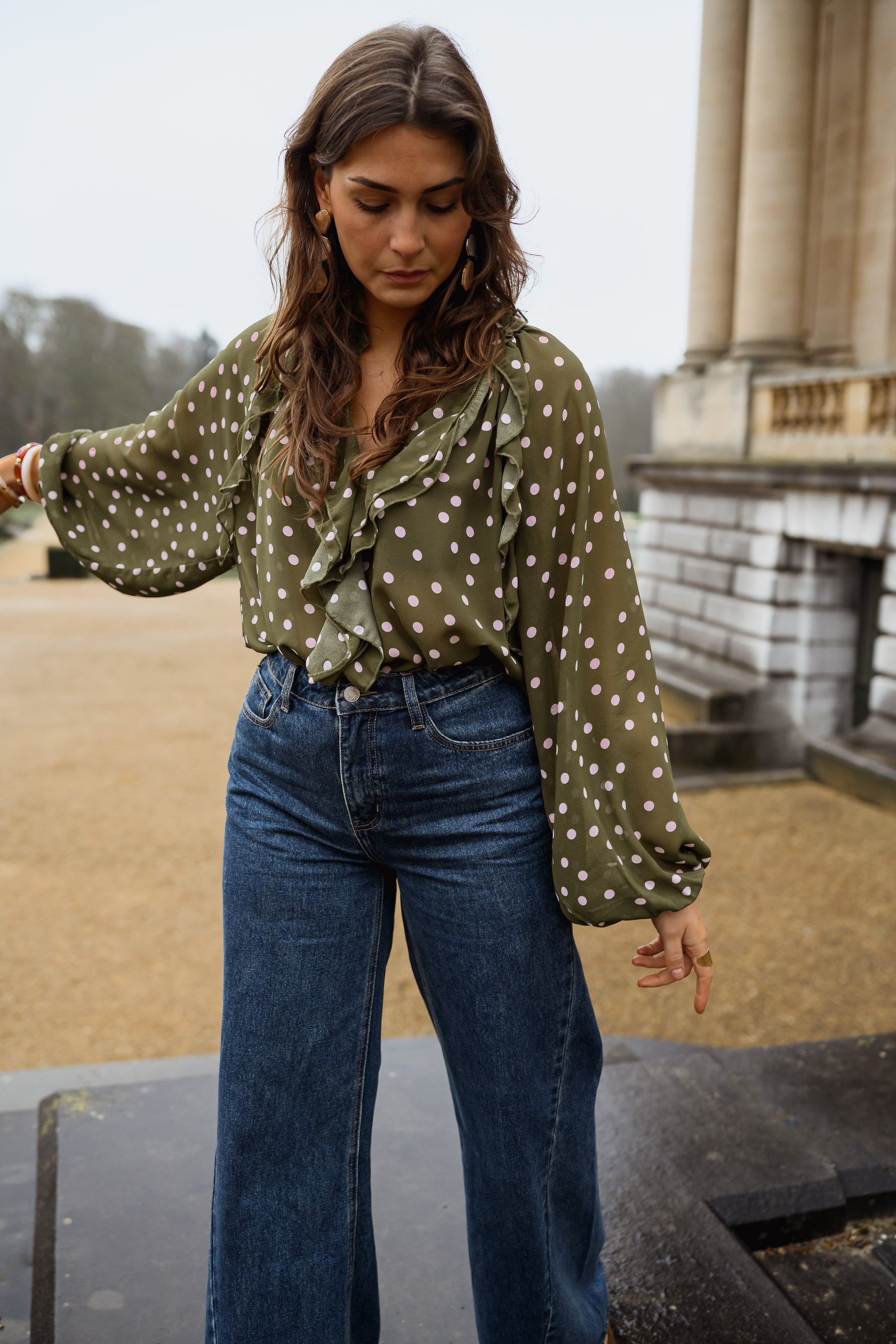 Khaki Alessia Blouse