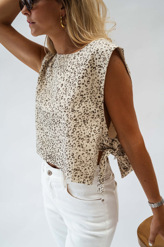 Leopard Alena Top