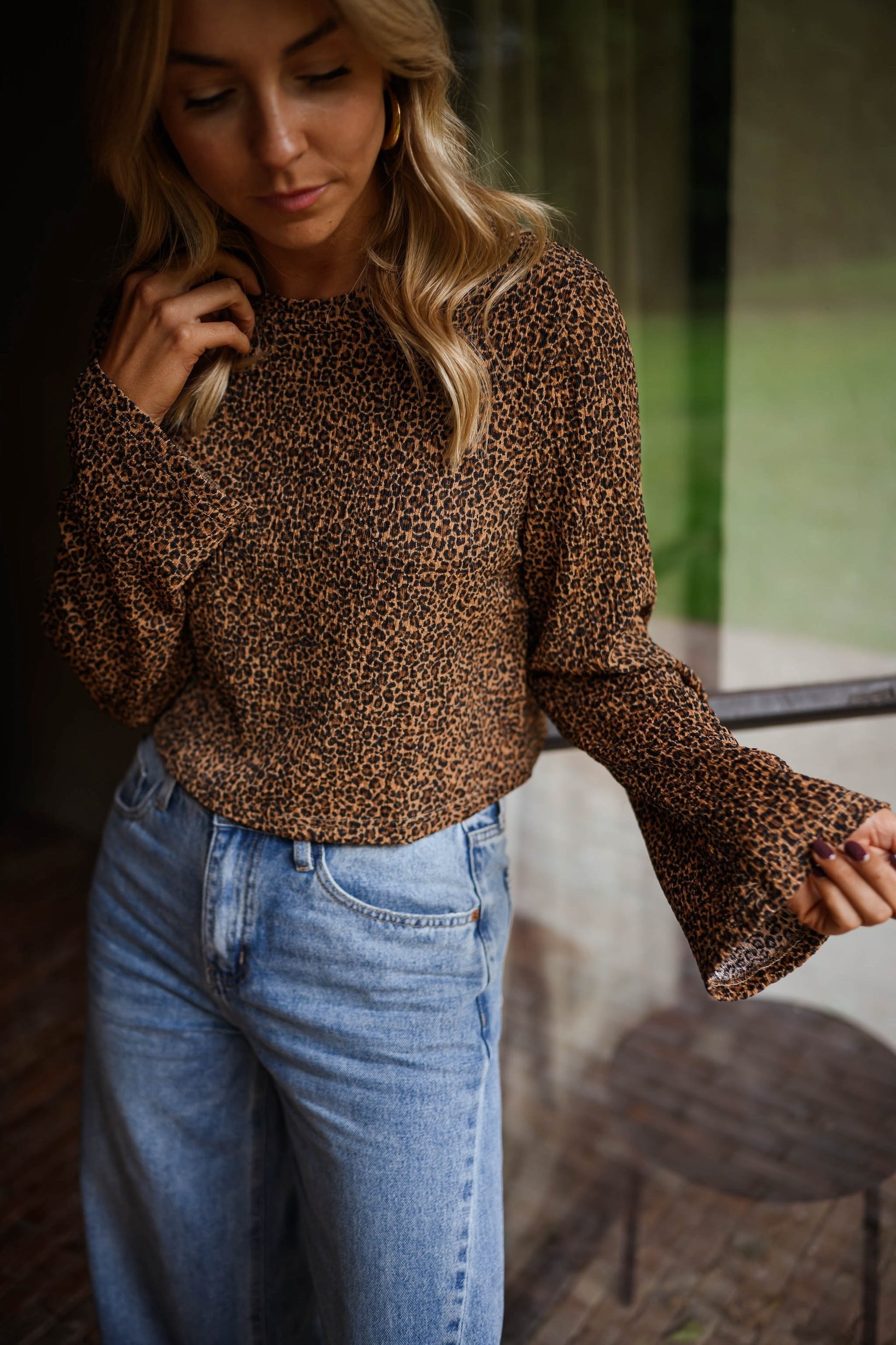 Leopard Analy Blouse