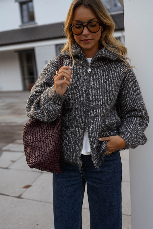 Mottled Grey Feyre Cardigan