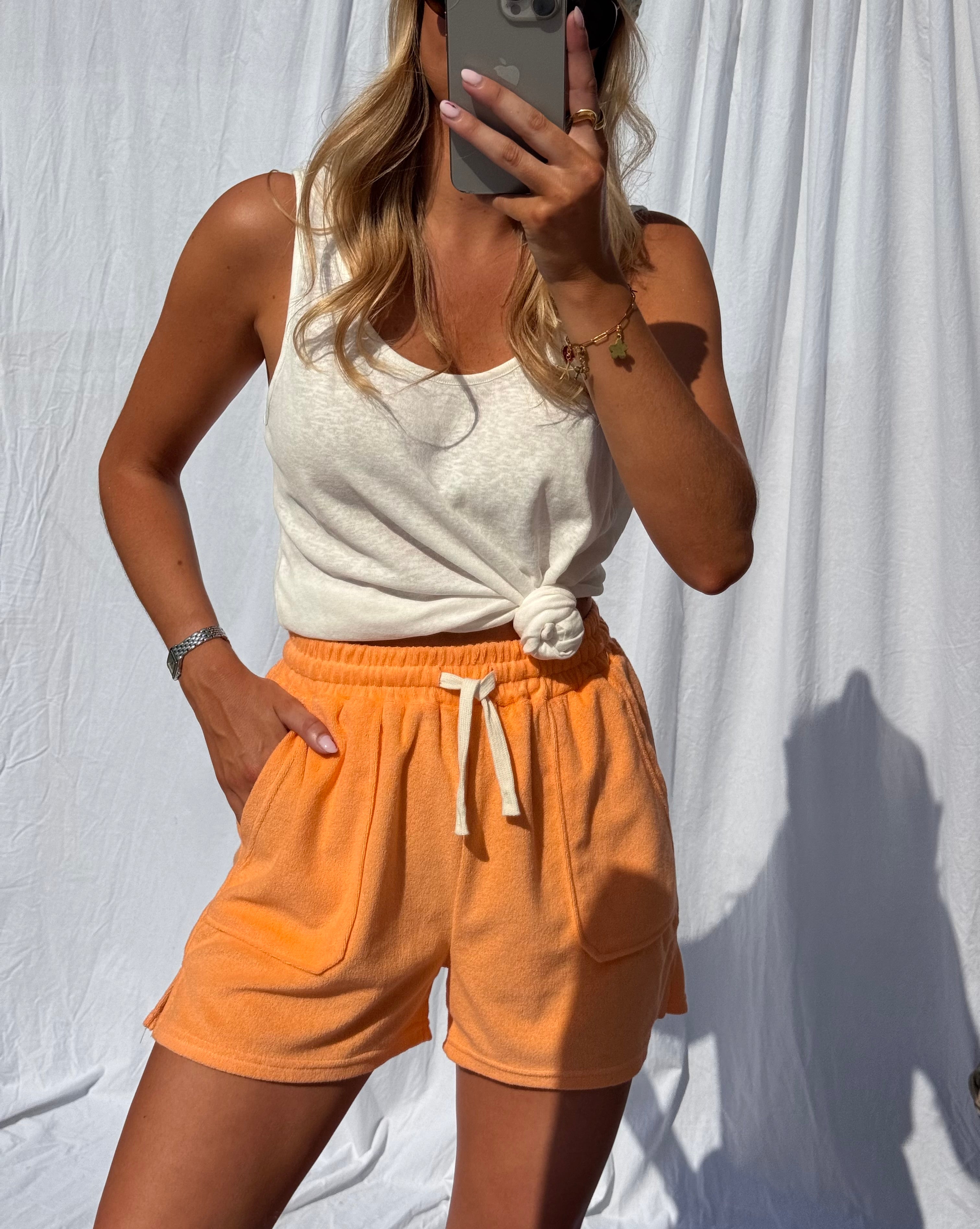 Orange Olti Shorts