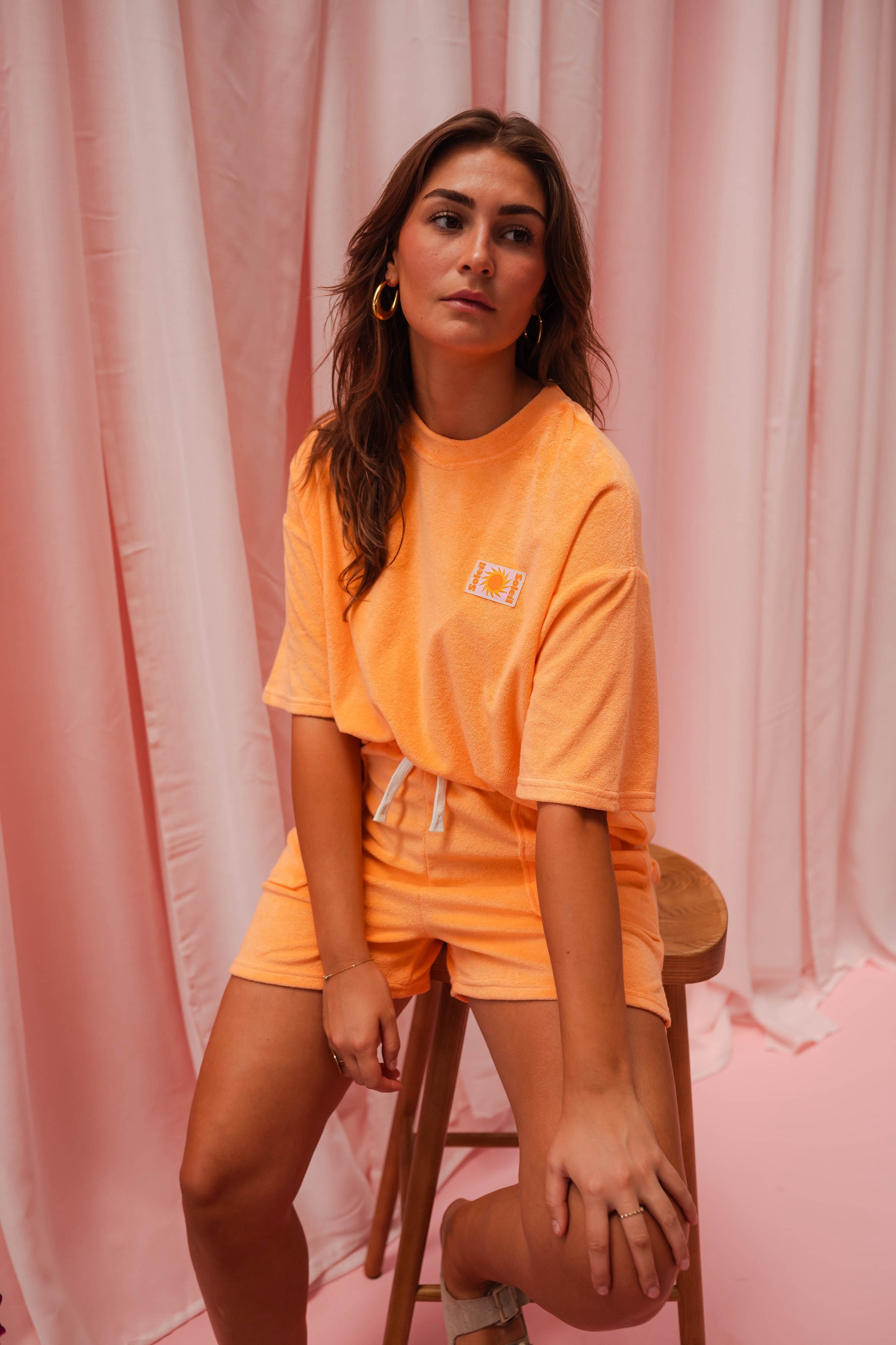 Orange Olti Shorts