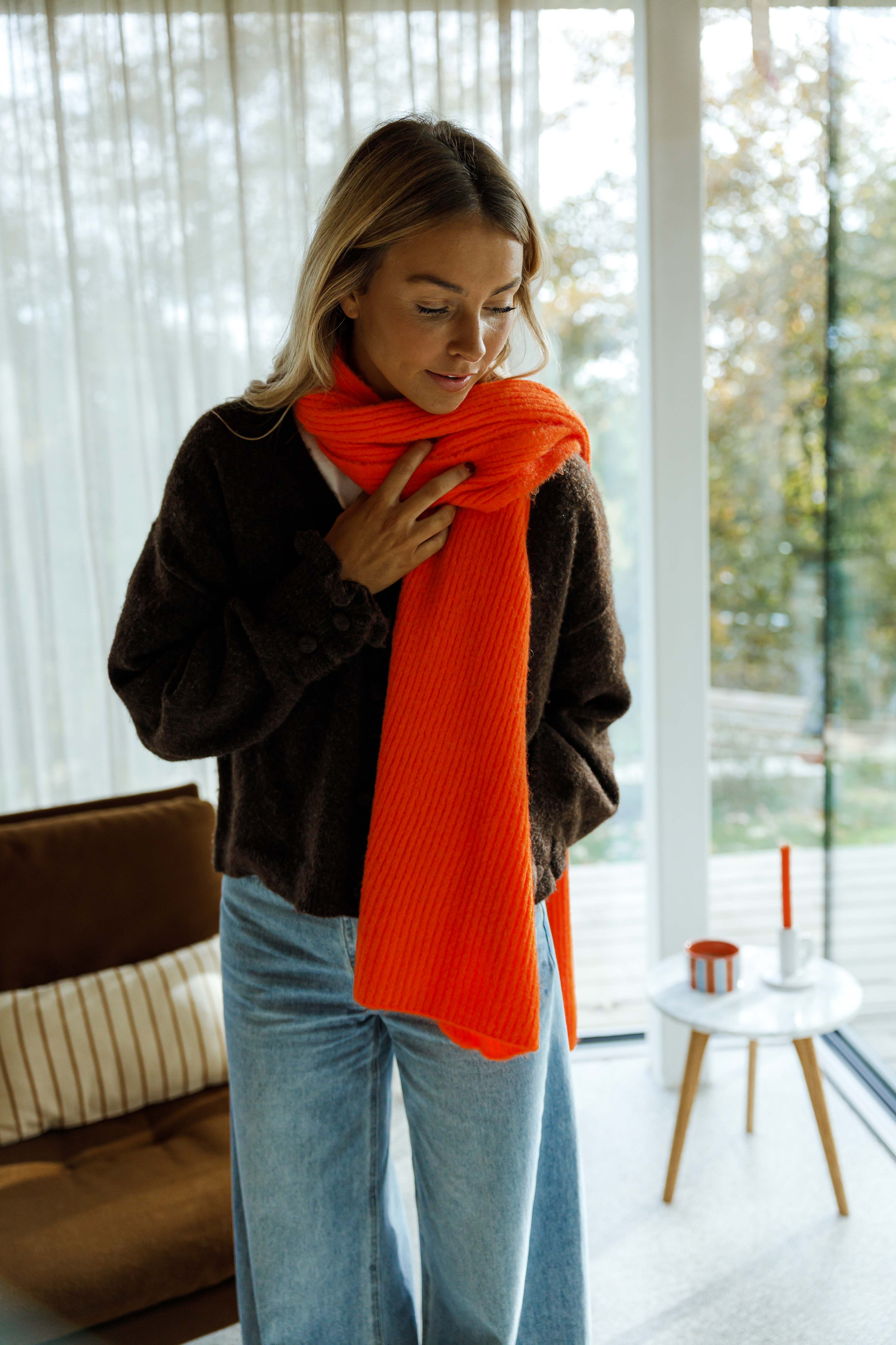 Orange Sera Scarf