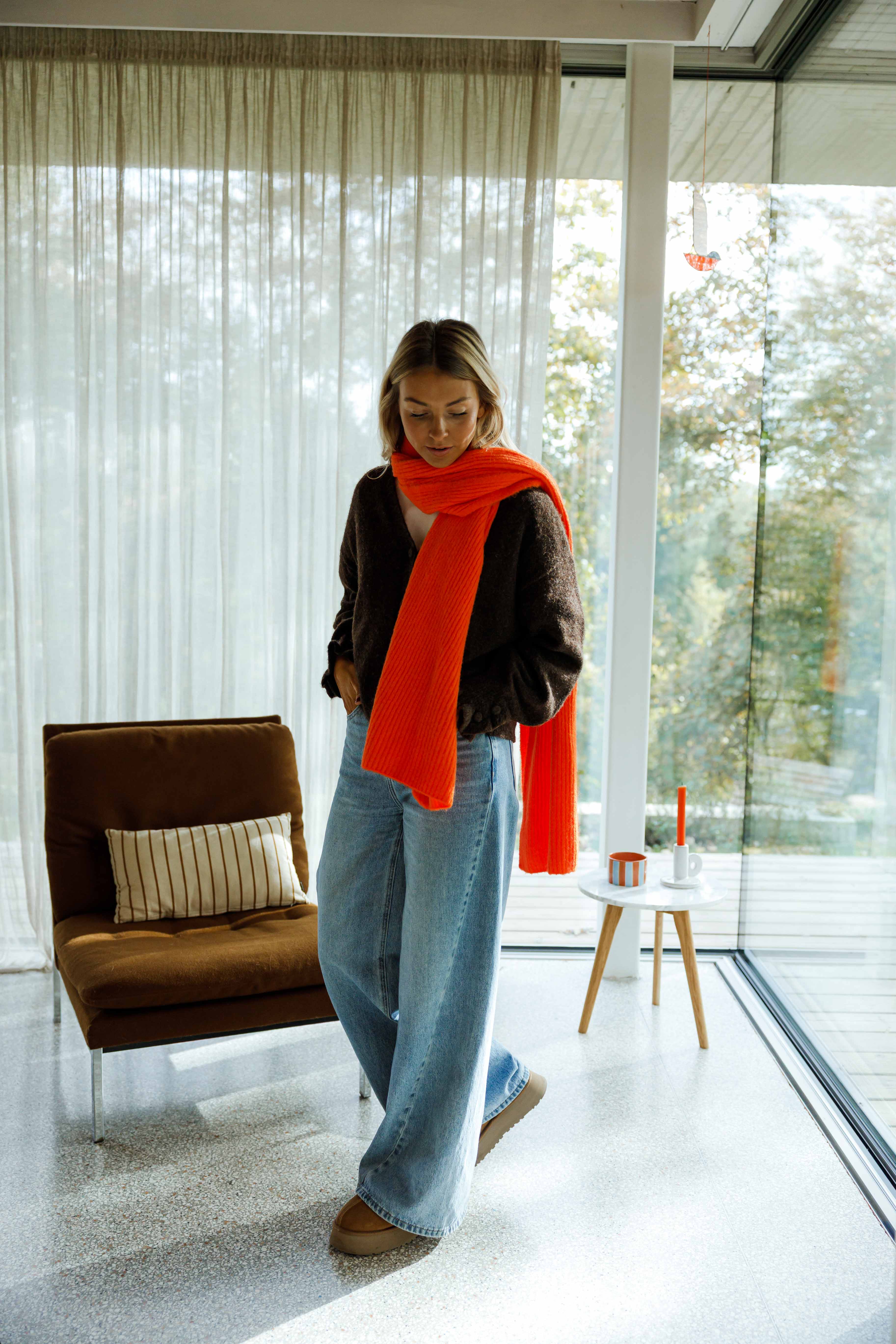 Orange Sera Scarf