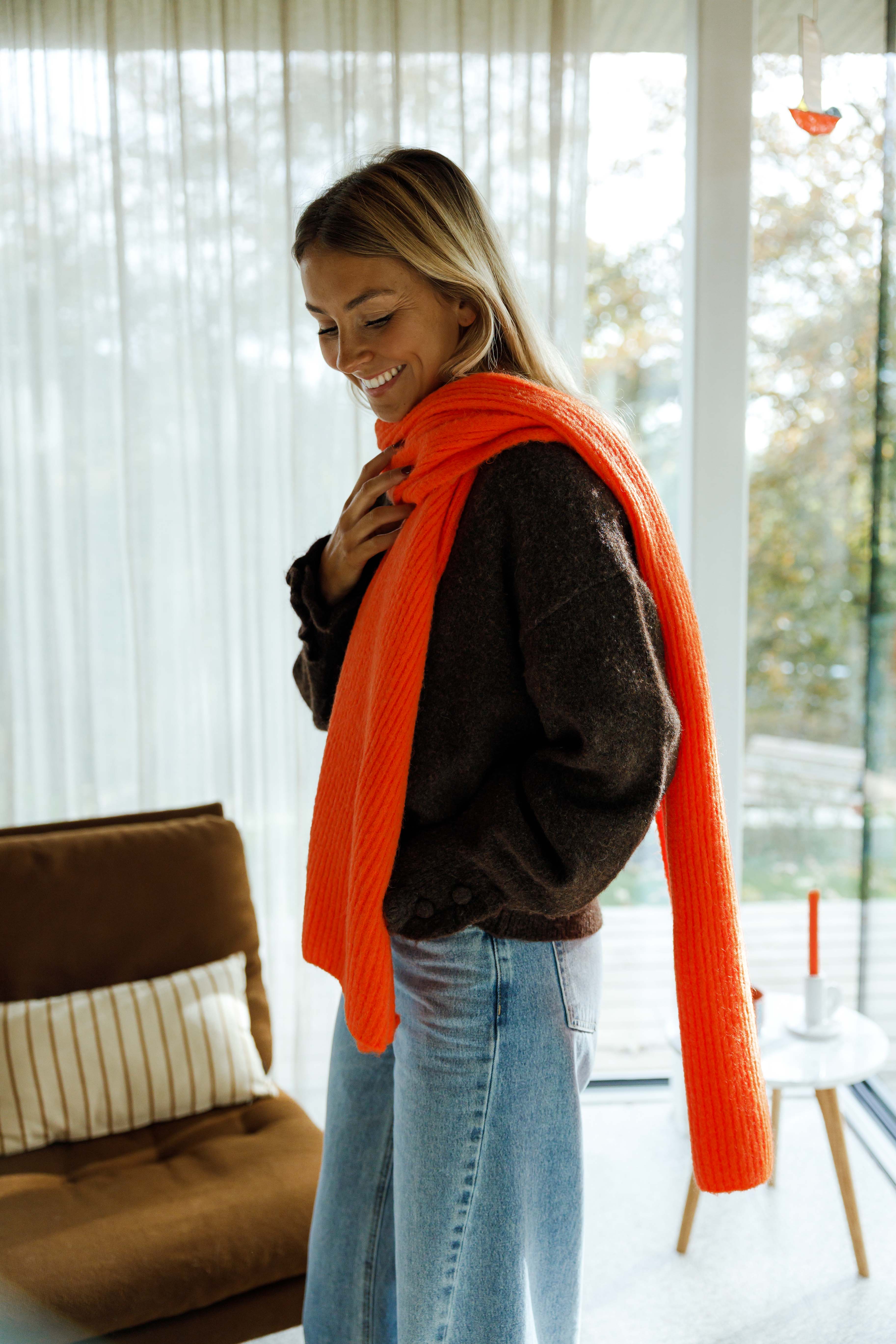 Orange Sera Scarf