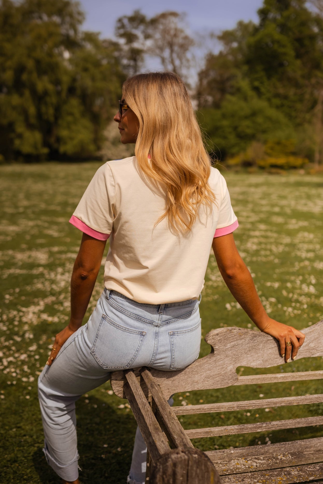 Pink and Blue Nicki T-Shirt
