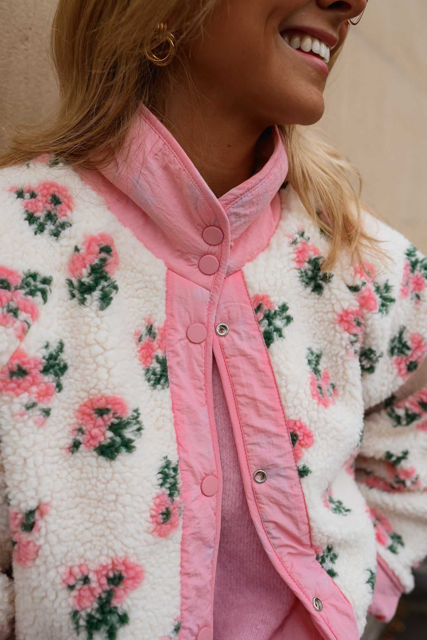 Pink and Ecru Martina Jacket