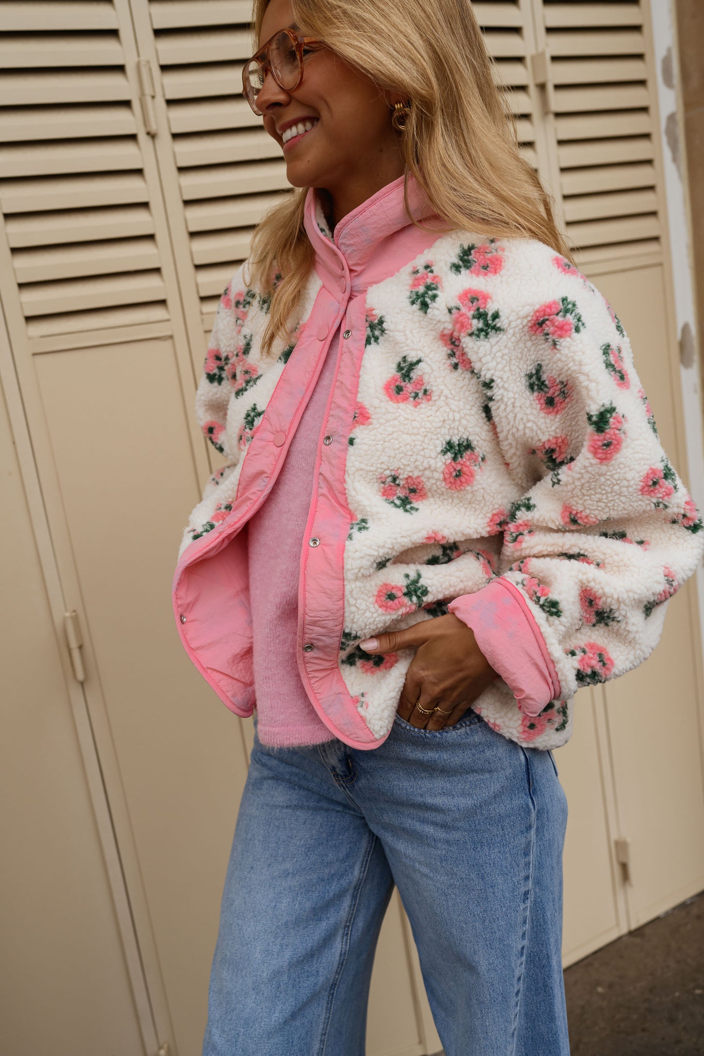 Pink and Ecru Martina Jacket