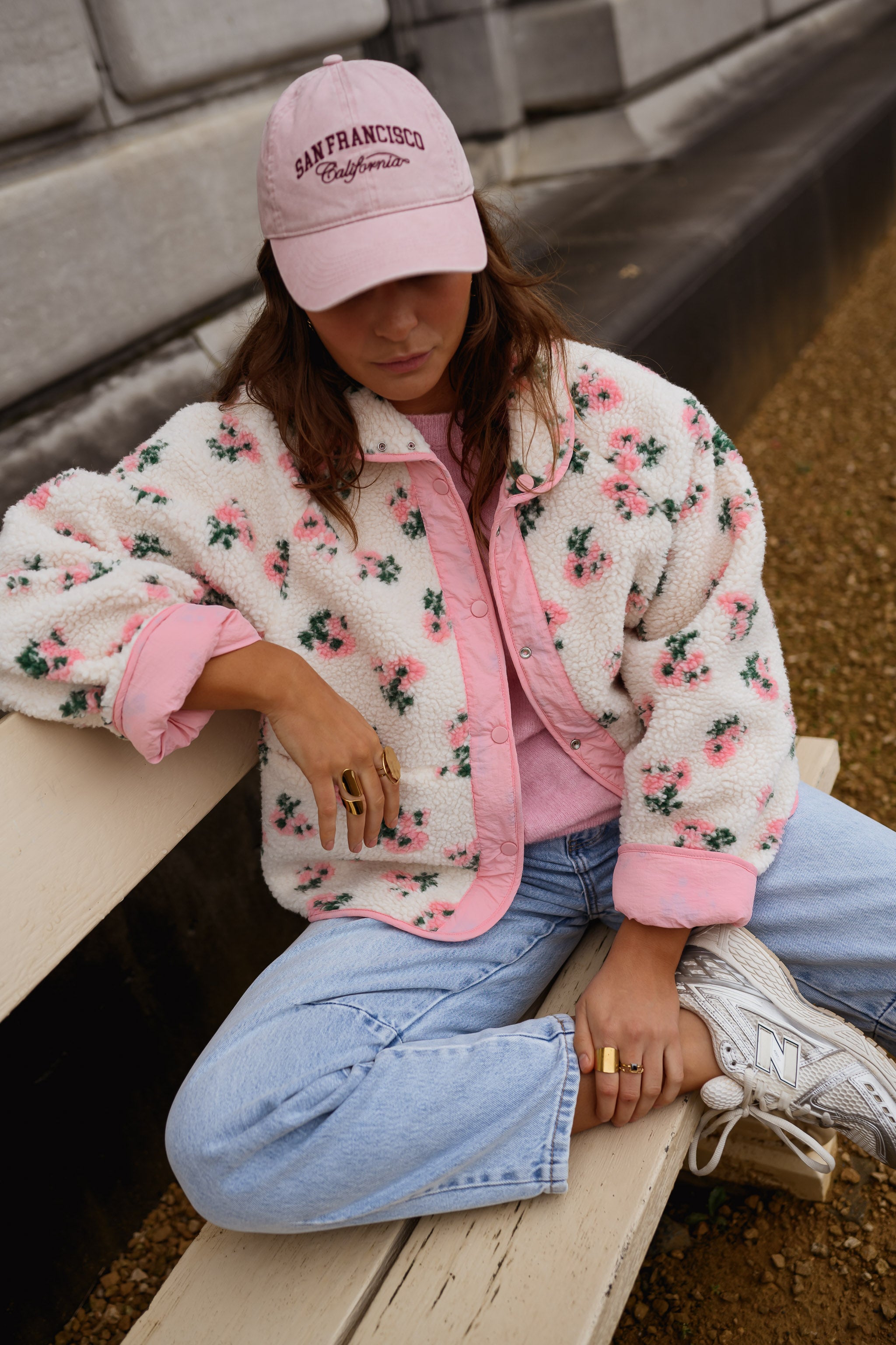 Pink and Ecru Martina Jacket