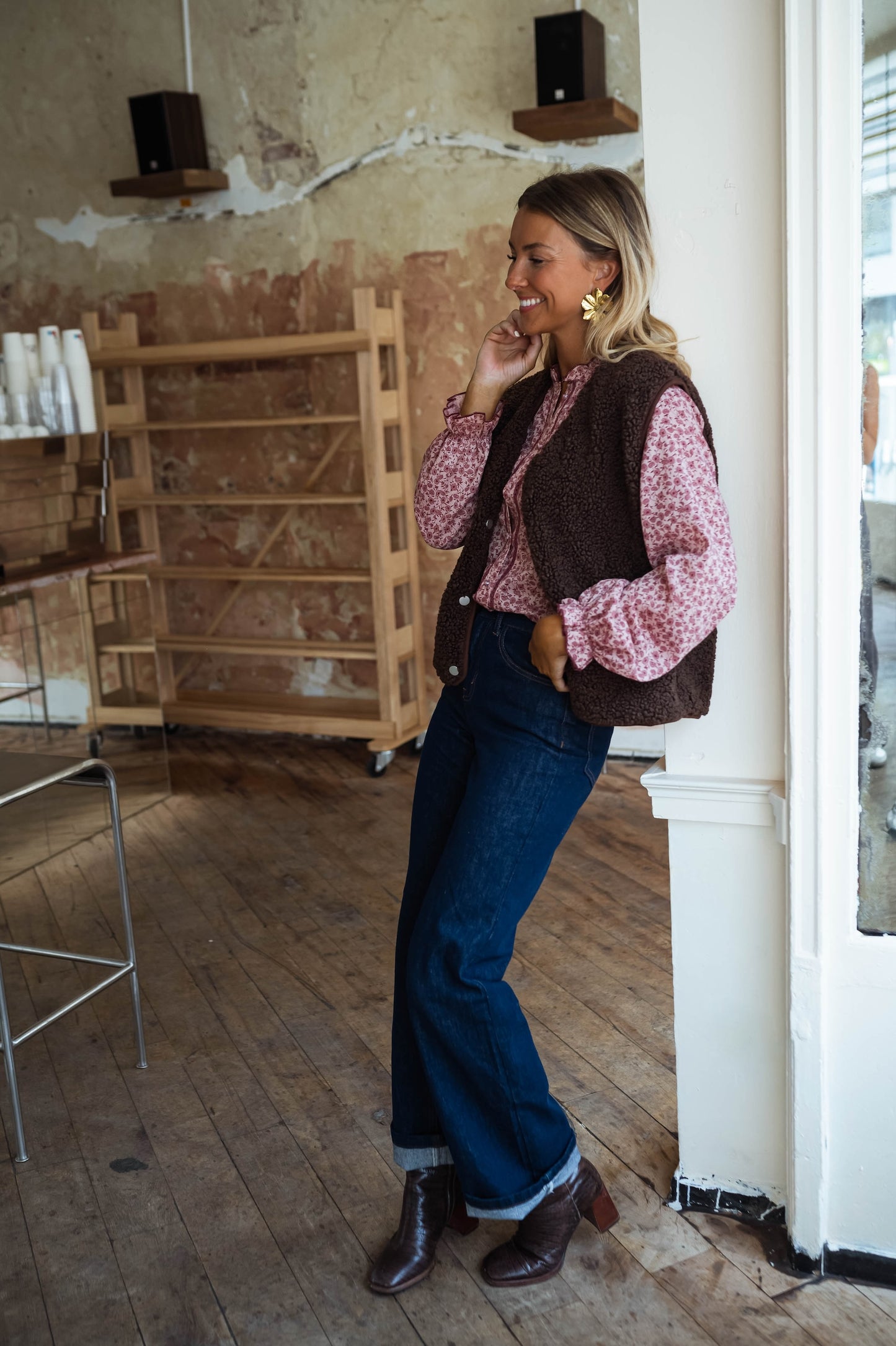 Pink Patterned Natacha Shirt