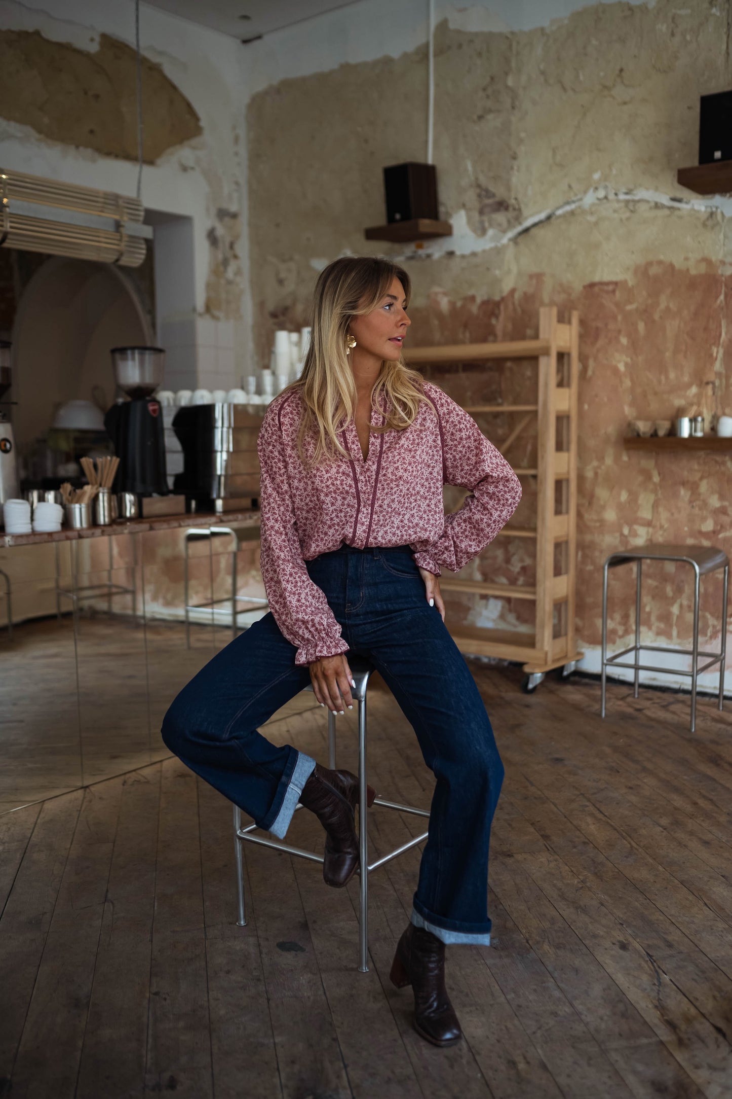 Pink Patterned Natacha Shirt