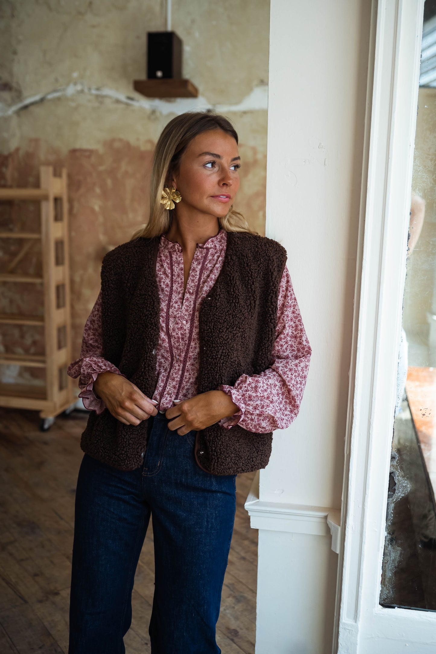 Pink Patterned Natacha Shirt