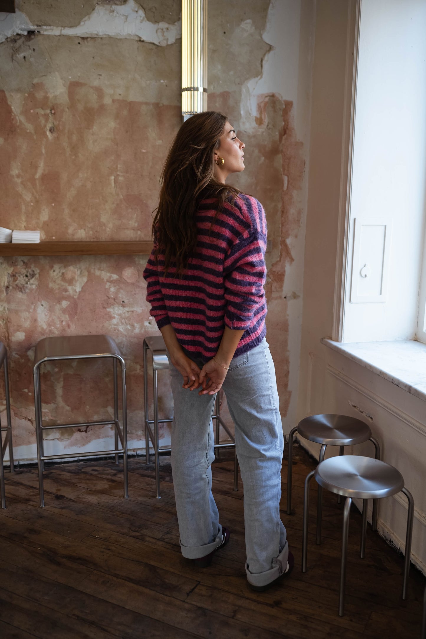 Pink and Purple Striped Cybelle Cardigan