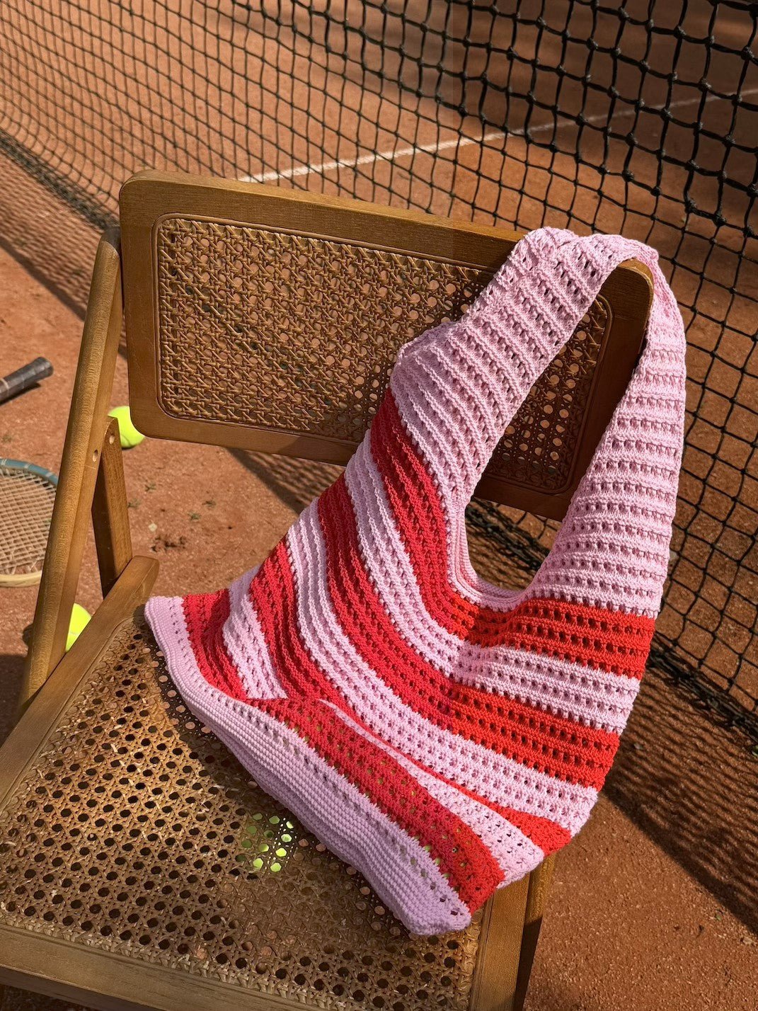 Pink And Red Sary Bag