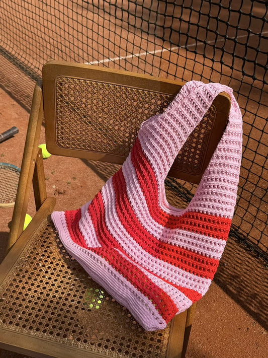 Pink And Red Sary Bag