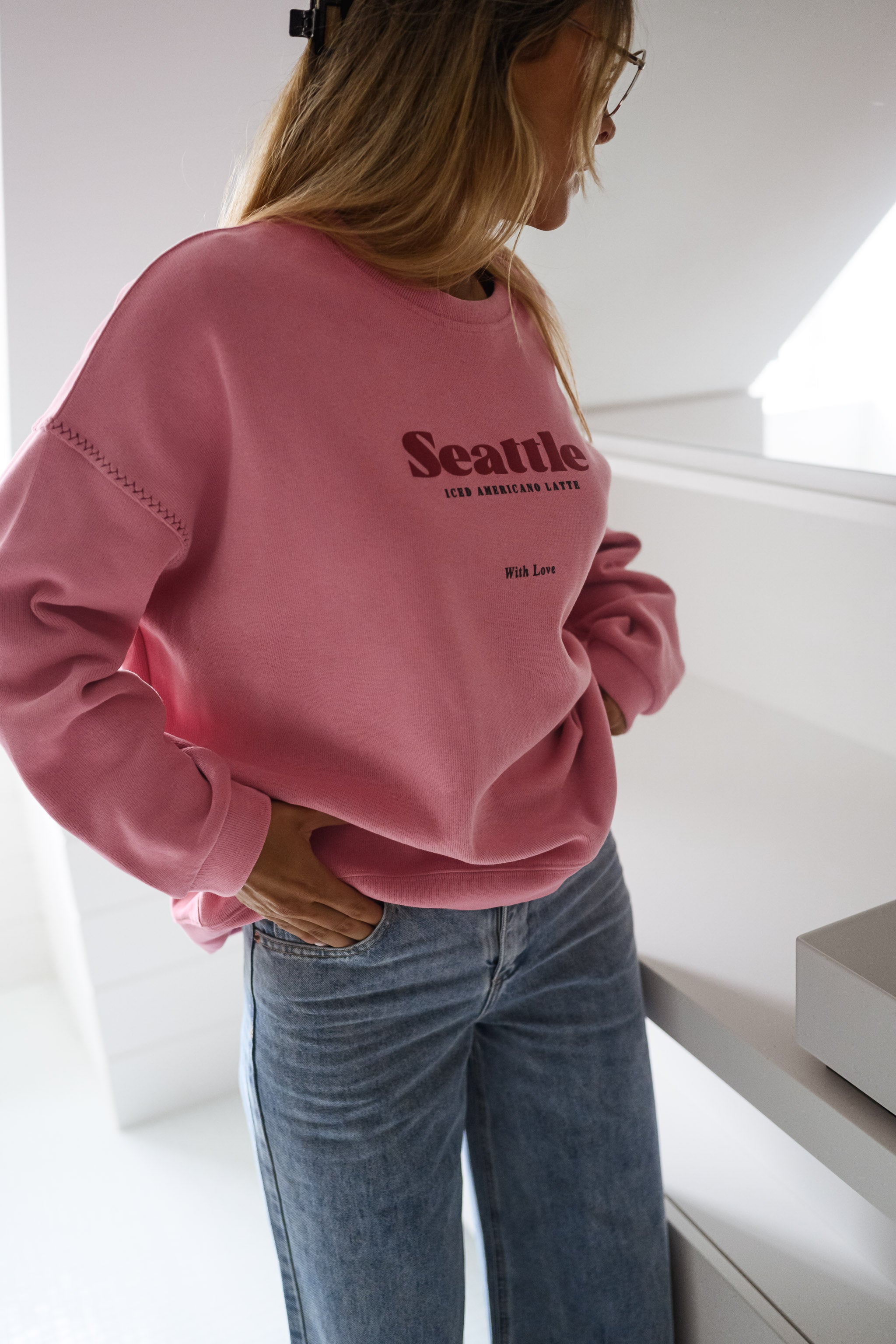 Pink Seattle Sweater