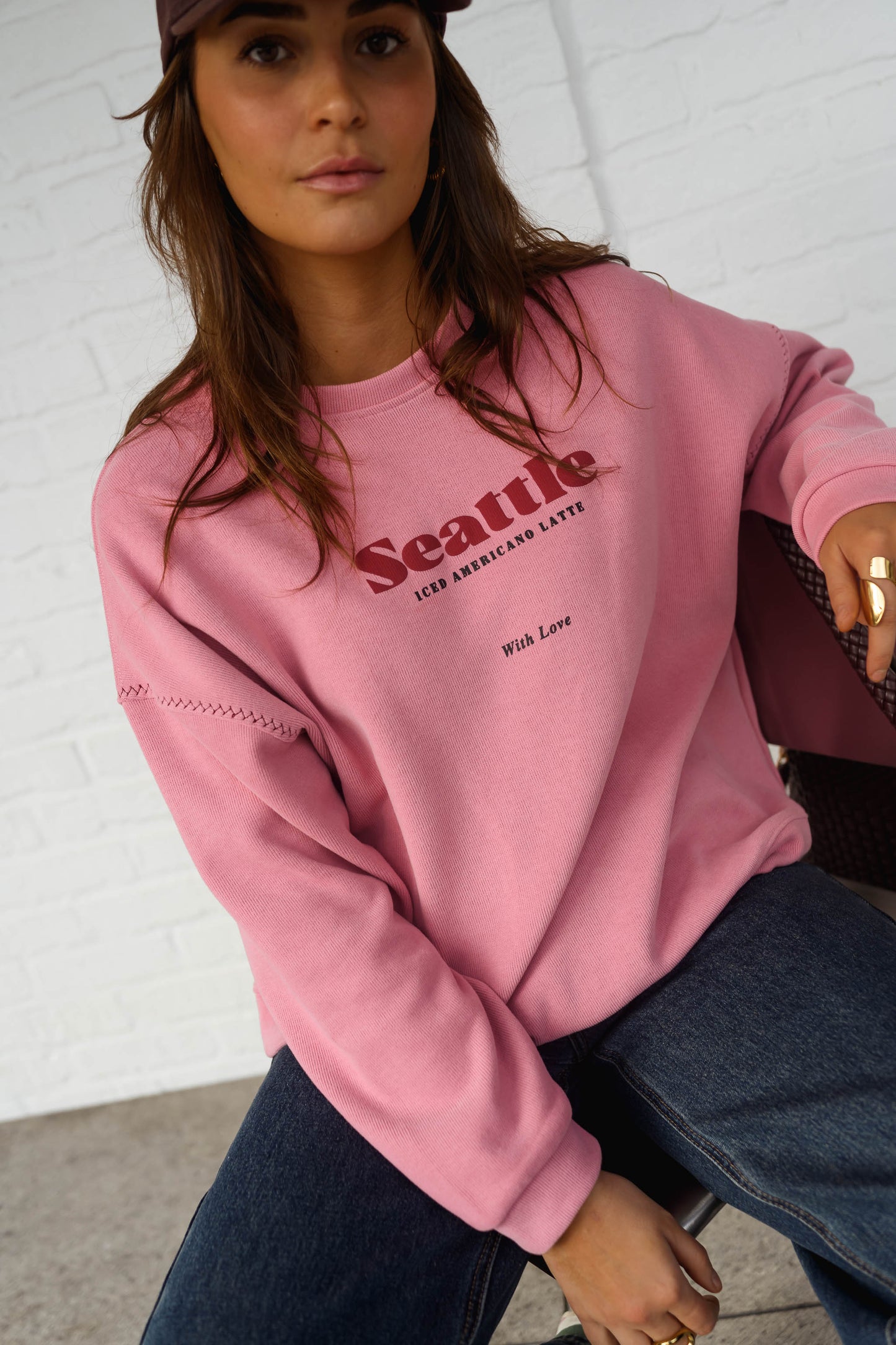 Pink Seattle Sweater