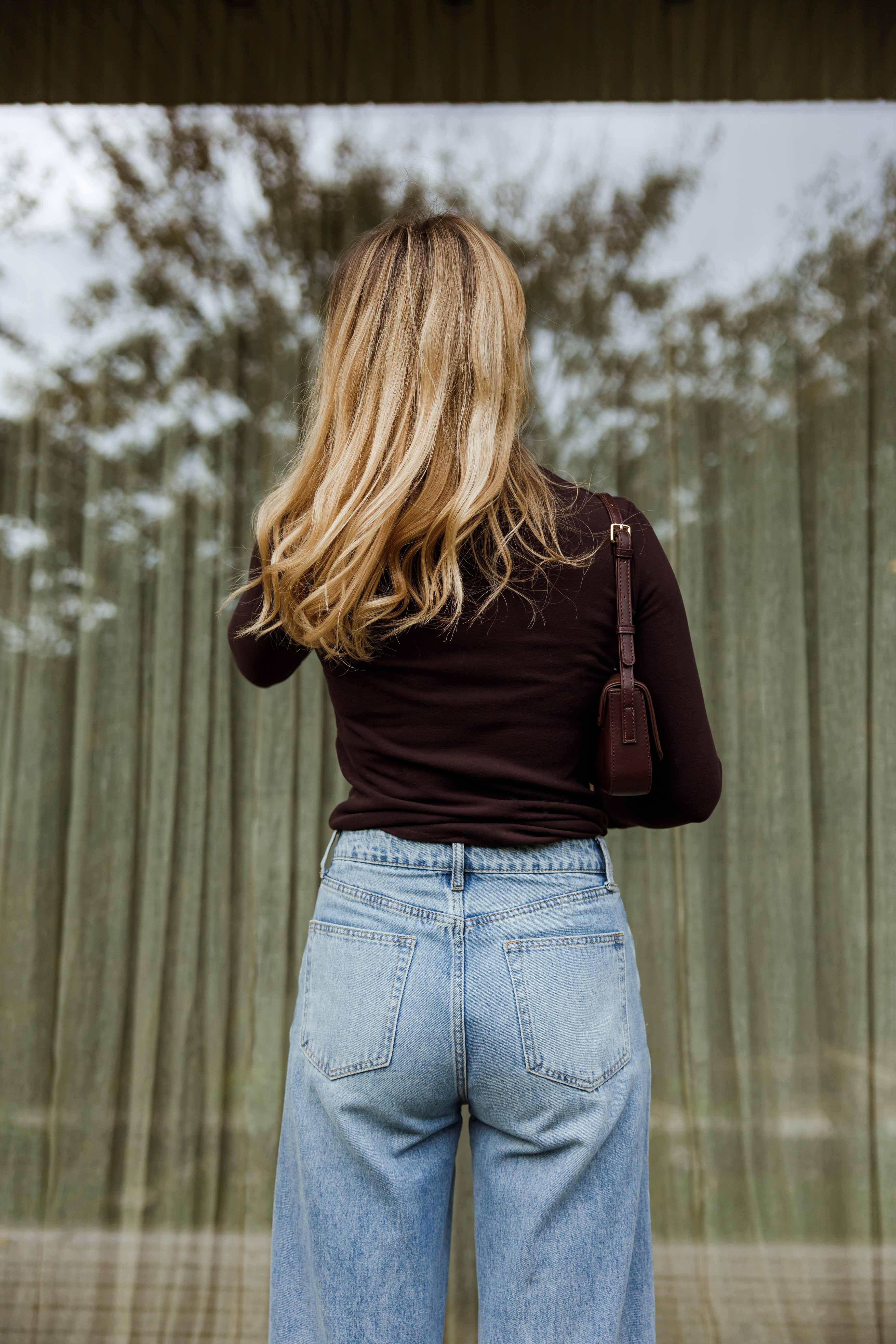 Dark Purple Debra Turtleneck Sweater