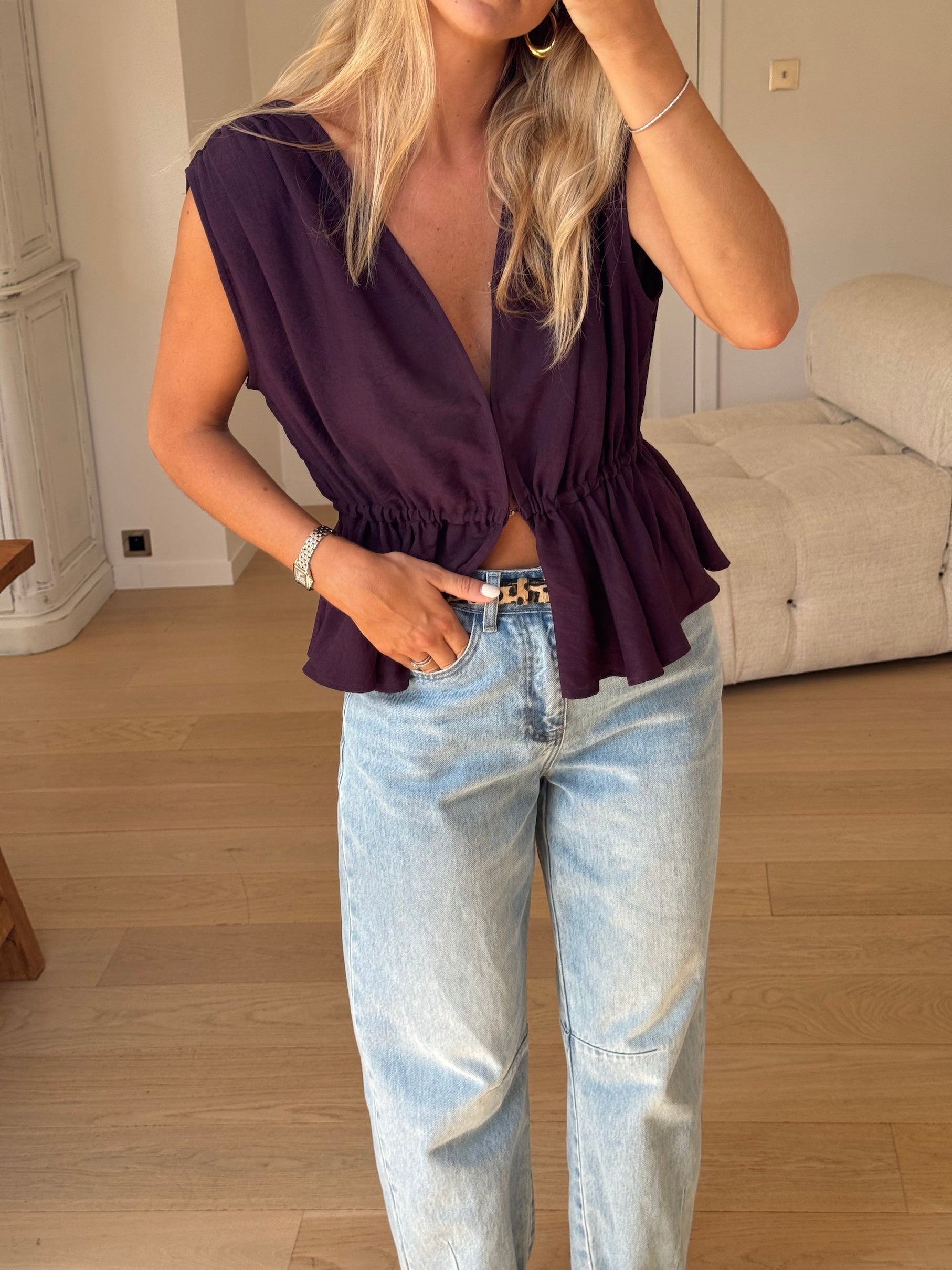 Purple Nola Top
