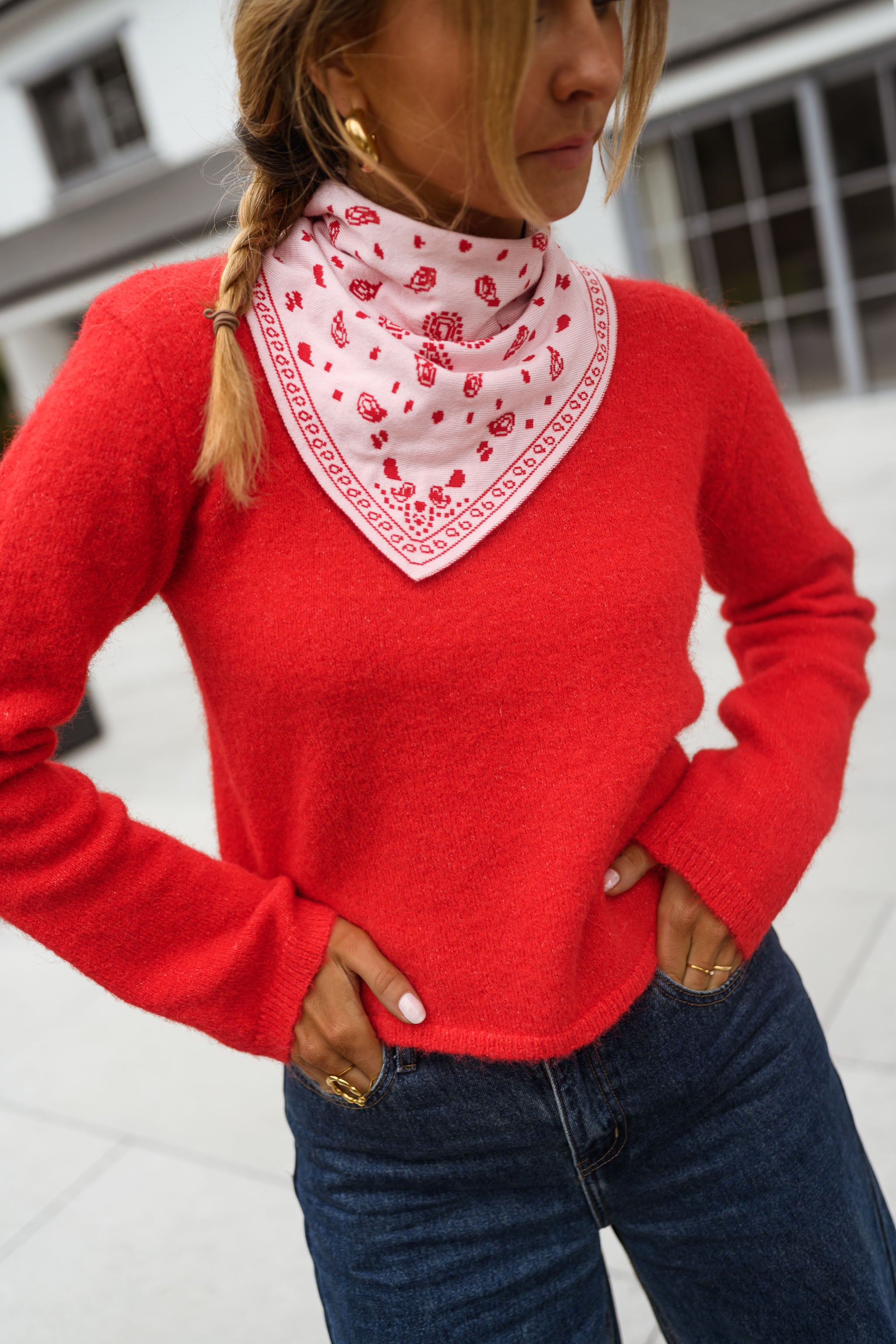 Red Lola Scarf