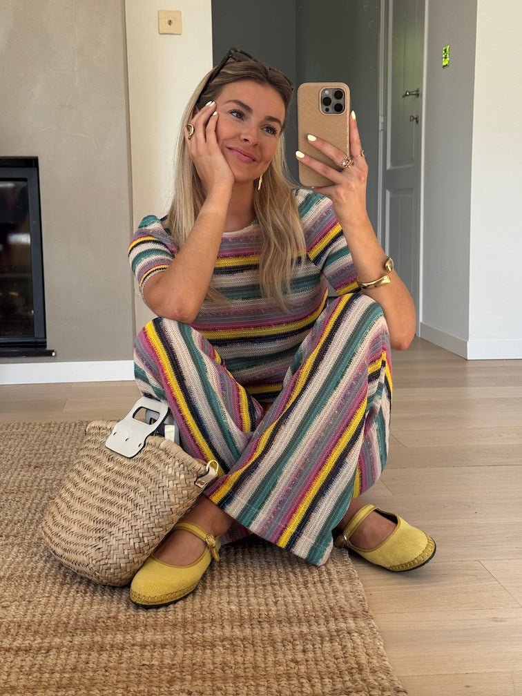 Striped Crochet Gauthier Pants