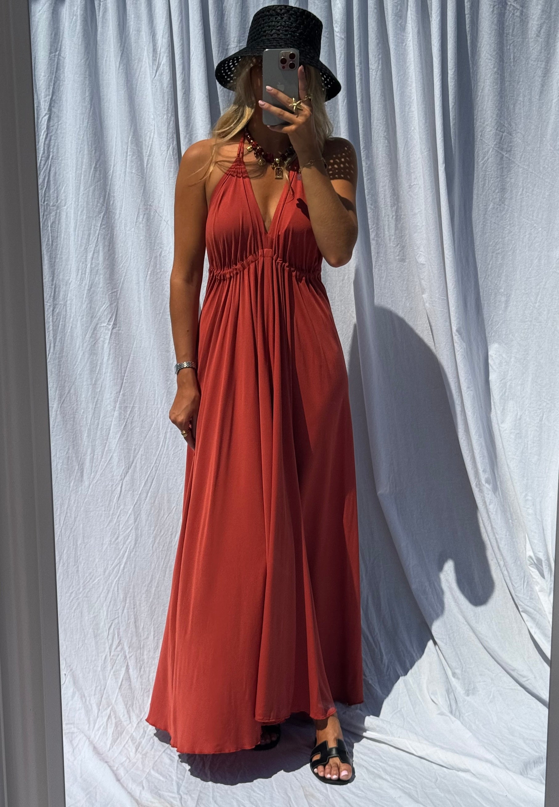 Terracotta Salia Dress