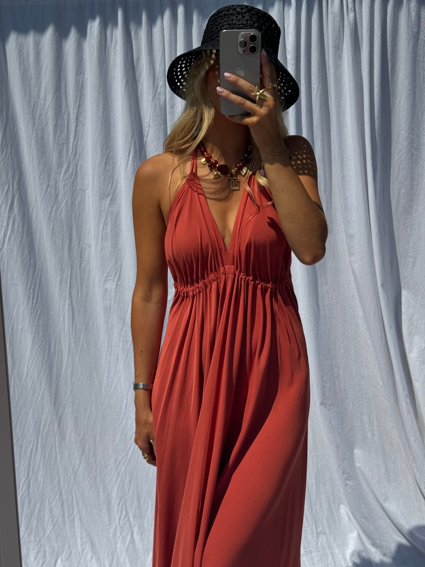 Terracotta Salia Dress