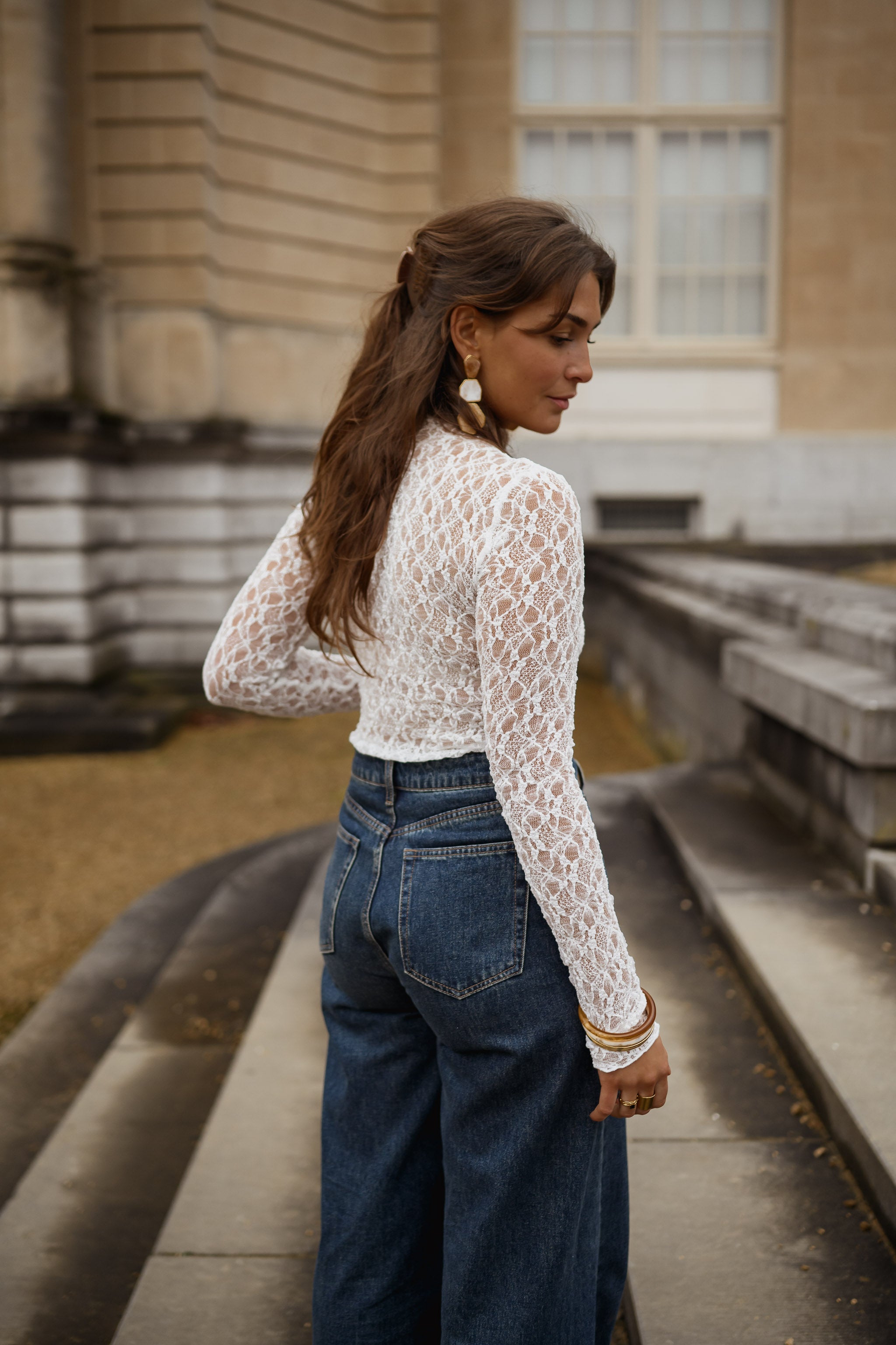 White Francine Blouse