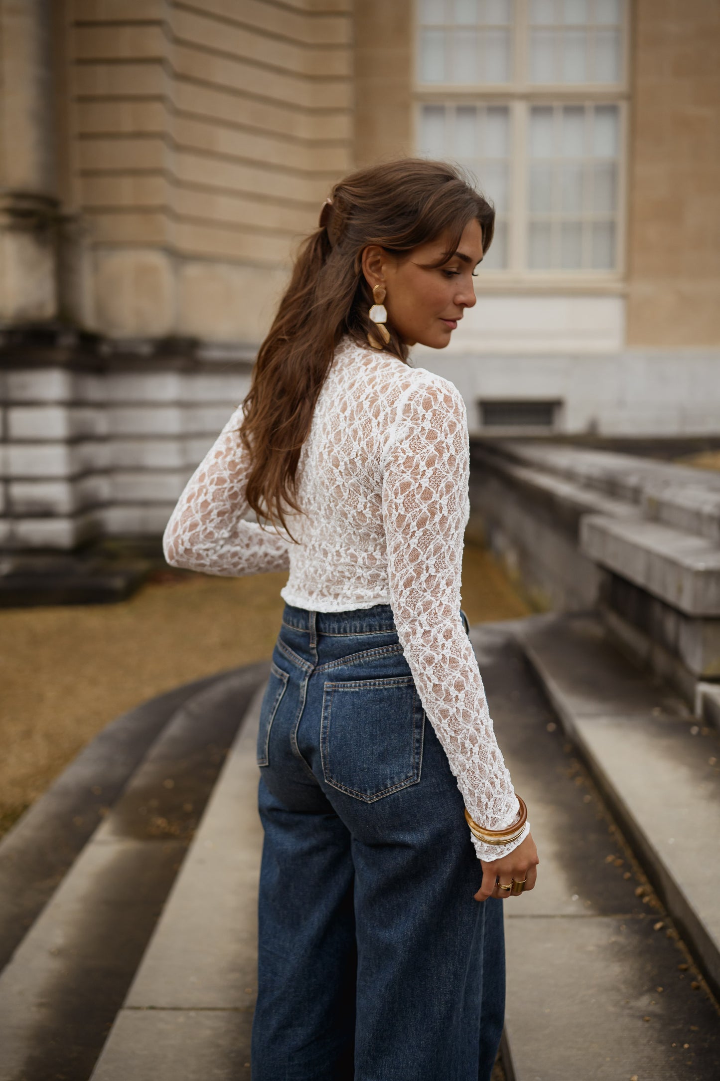 White Francine Blouse