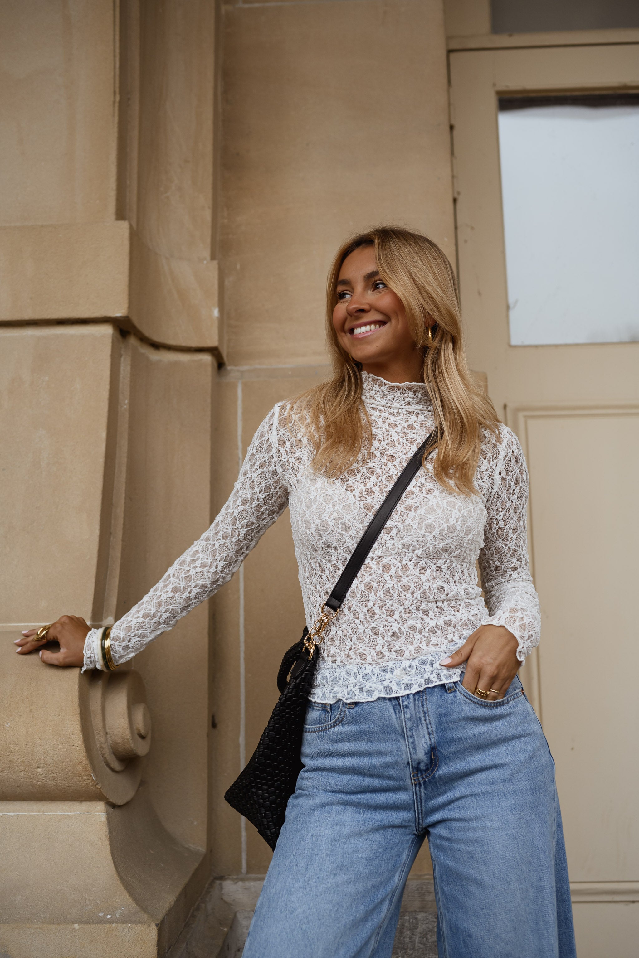 White Francine Blouse
