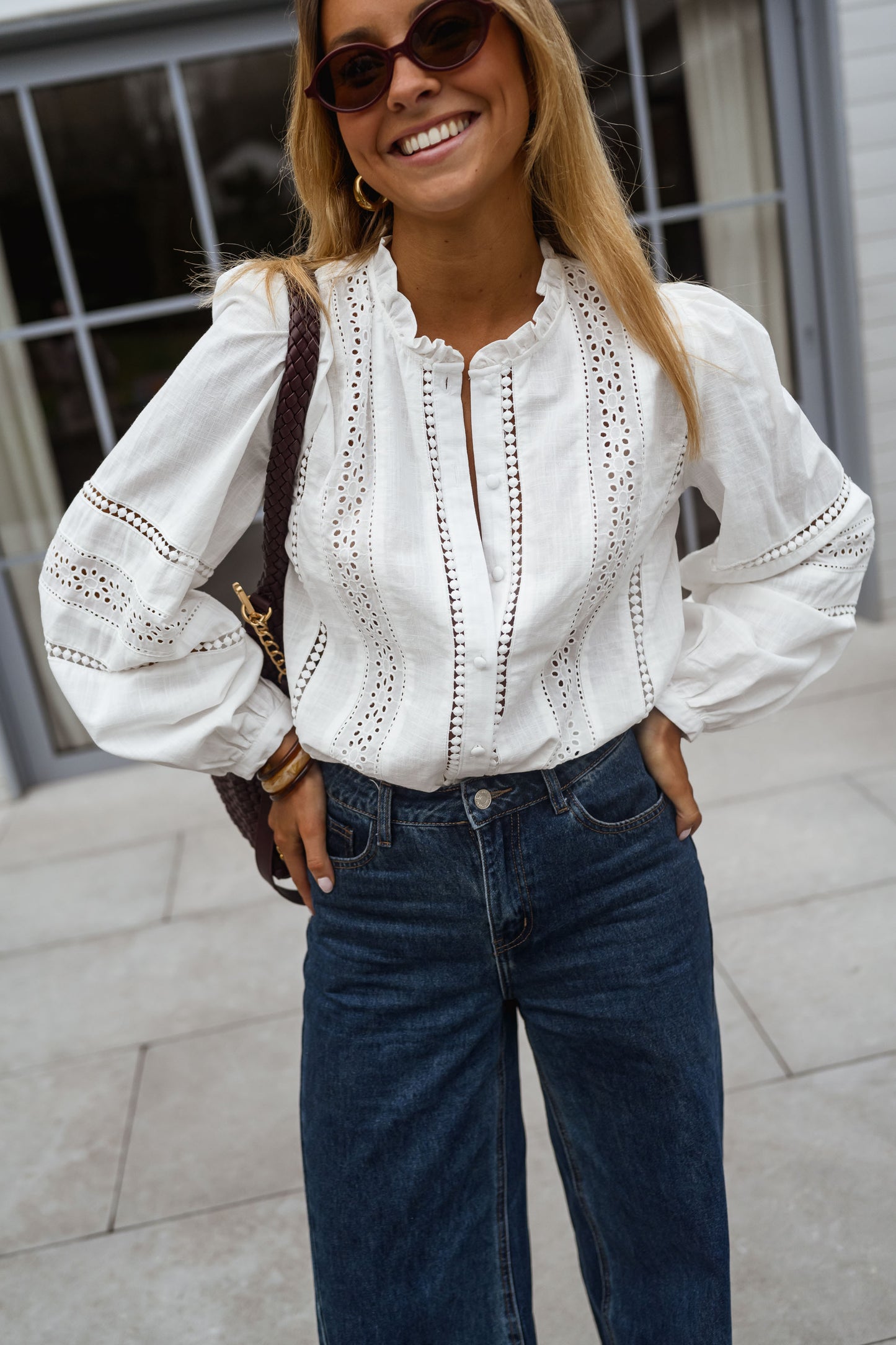 White Grain Blouse