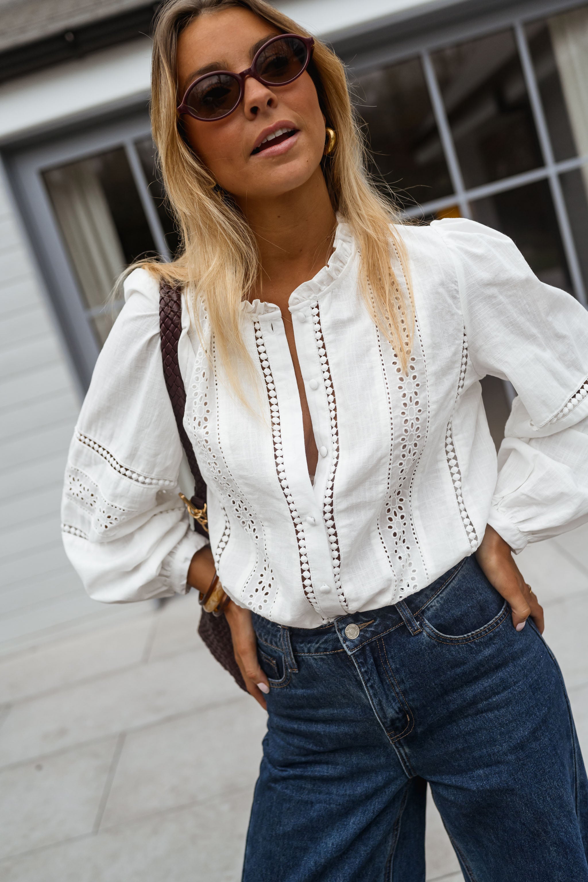 White Grain Blouse