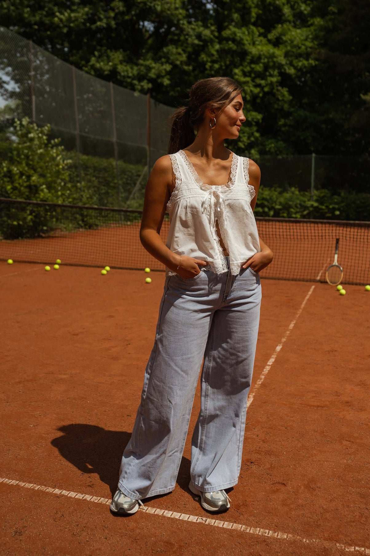 White Victoria Lace Top