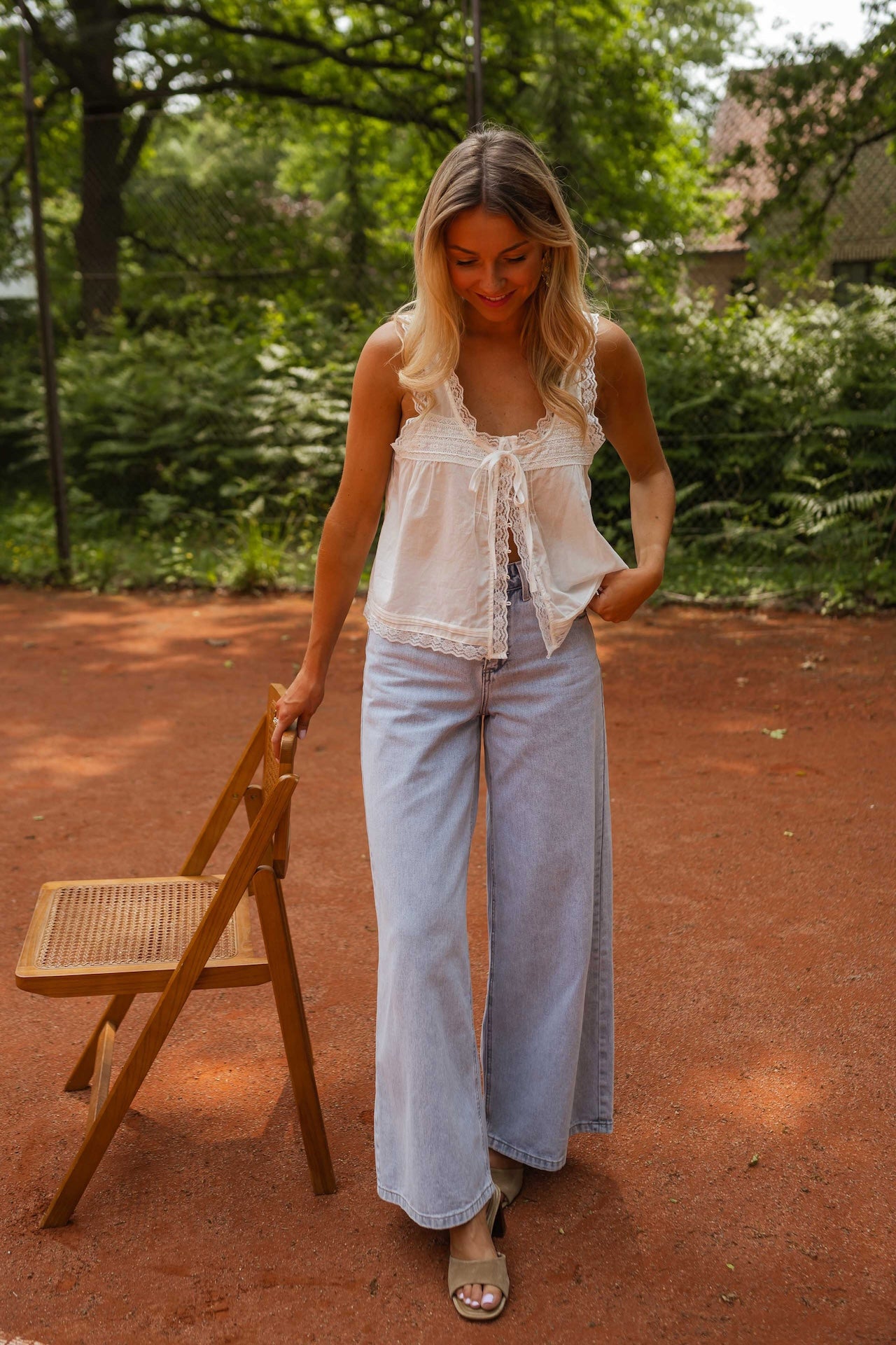 White Victoria Lace Top