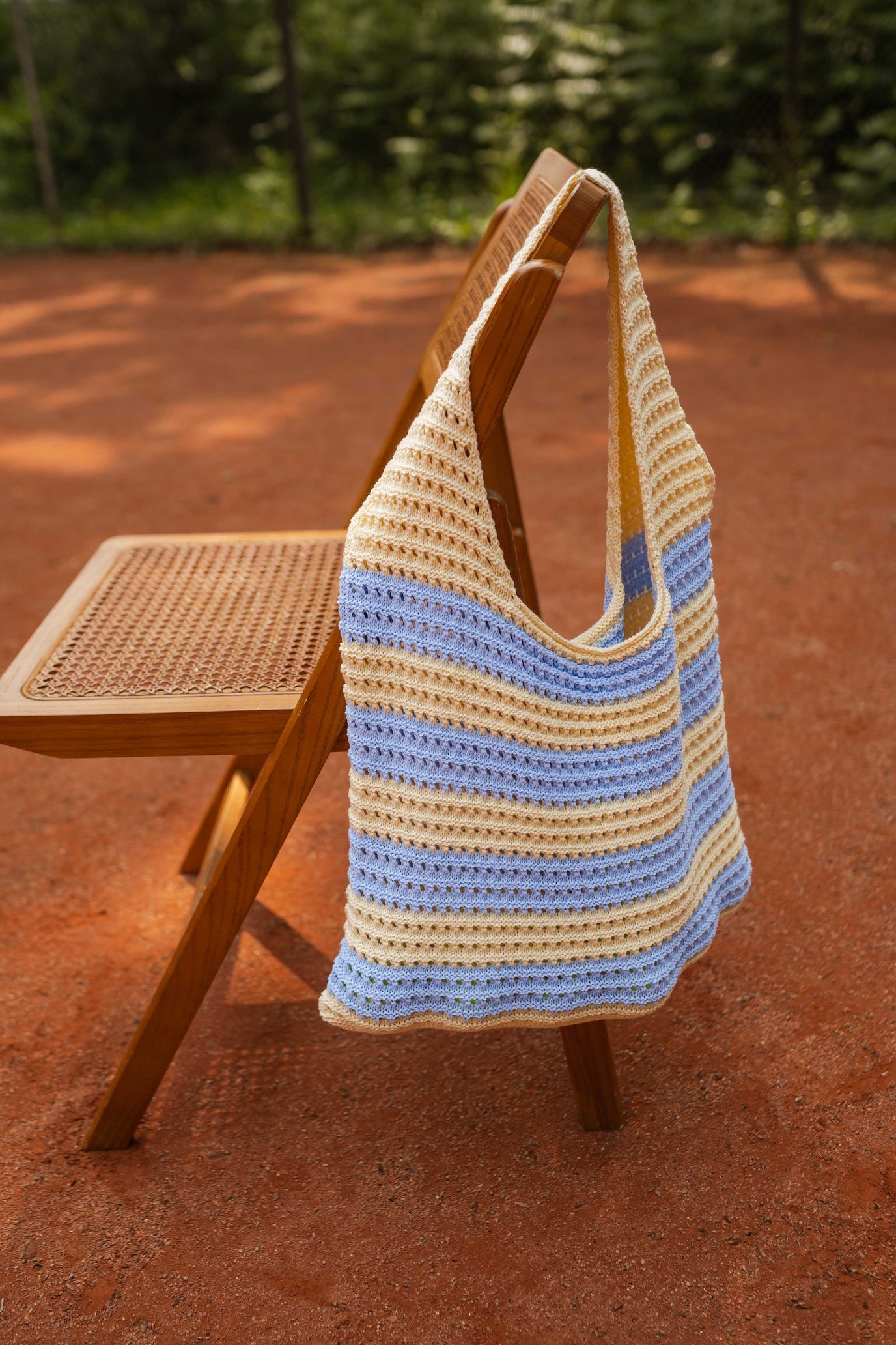 Yellow And Blue Sary Bag