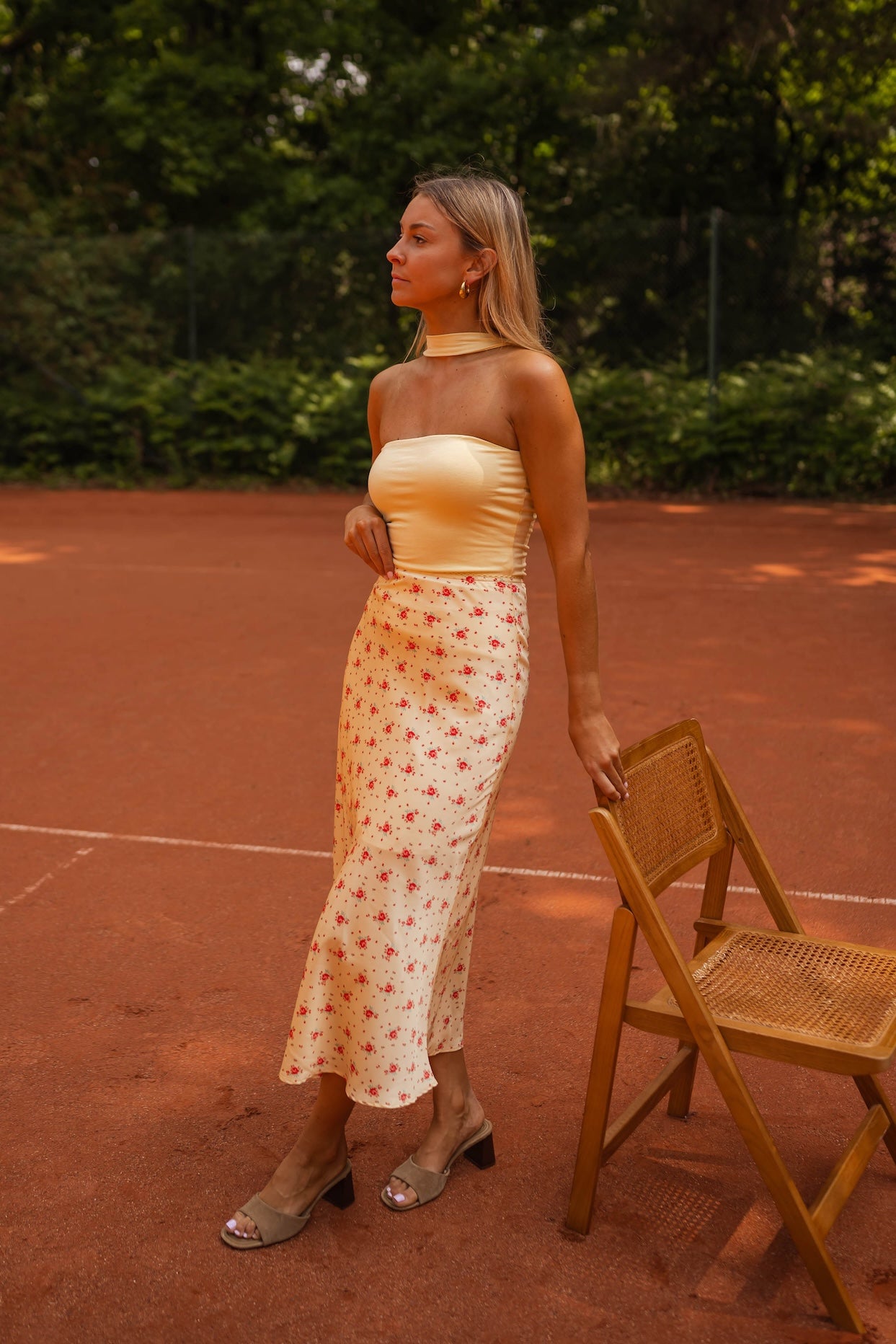 Yellow Floral Emy Skirt