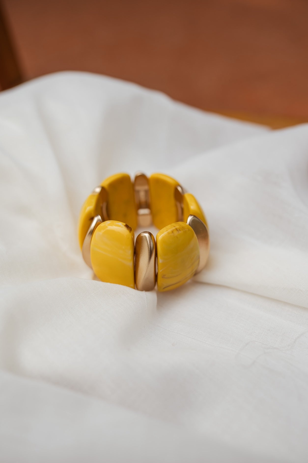 Yellow And Gold Gola Bracelet