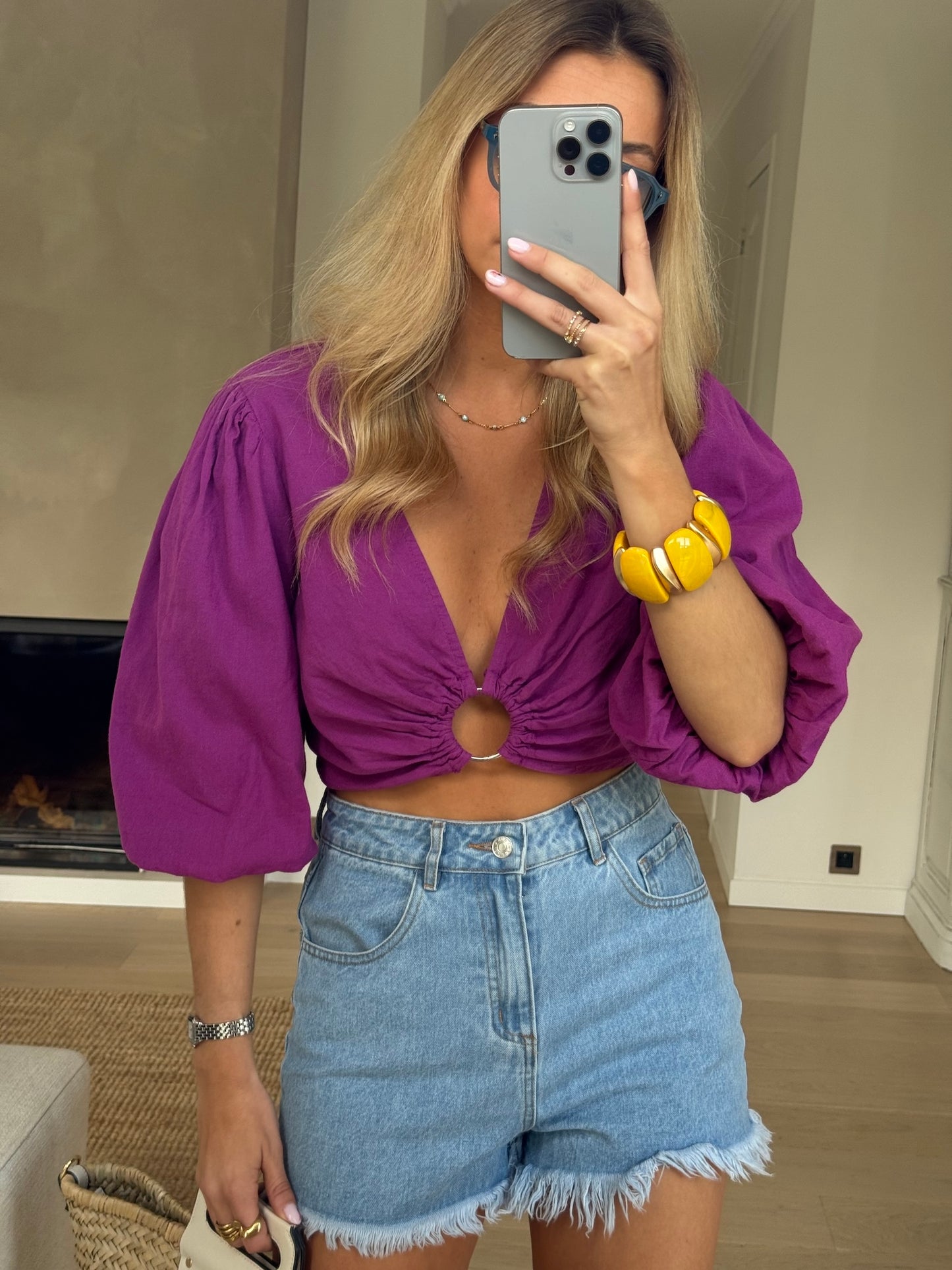 Yellow And Gold Gola Bracelet