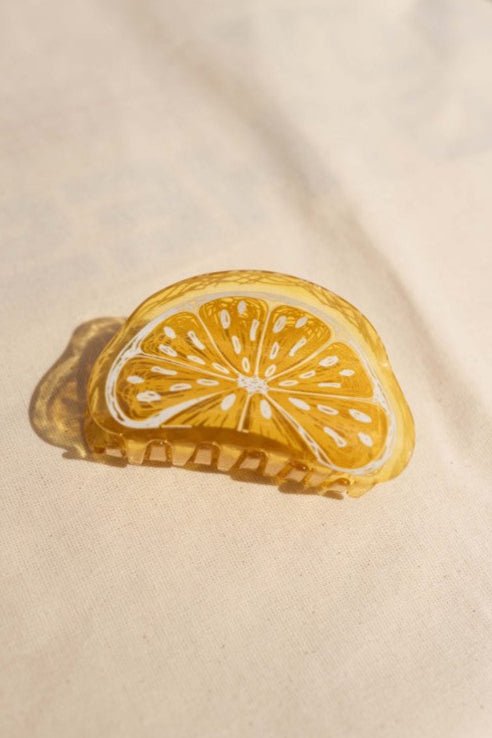 Yellow Lemon Hair Clip